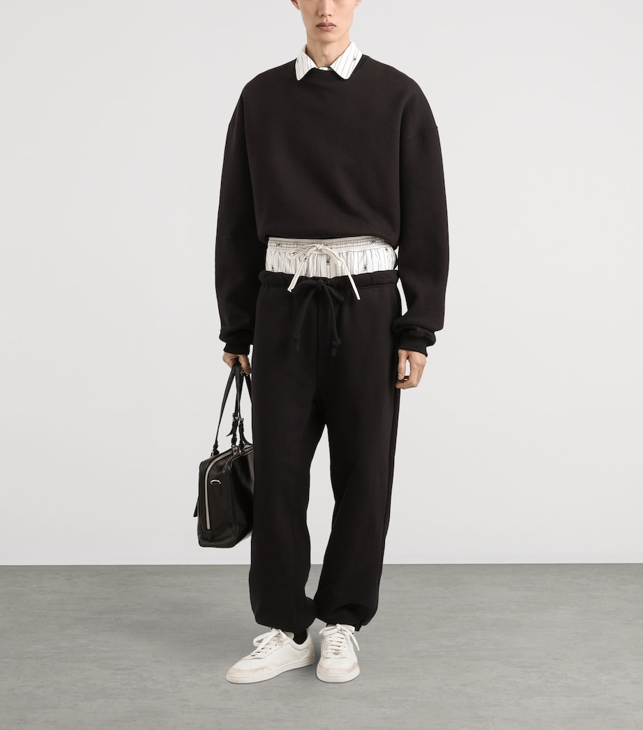 Cotton Long-Sleeve Sweatshirt N0000-BLACK Image 2