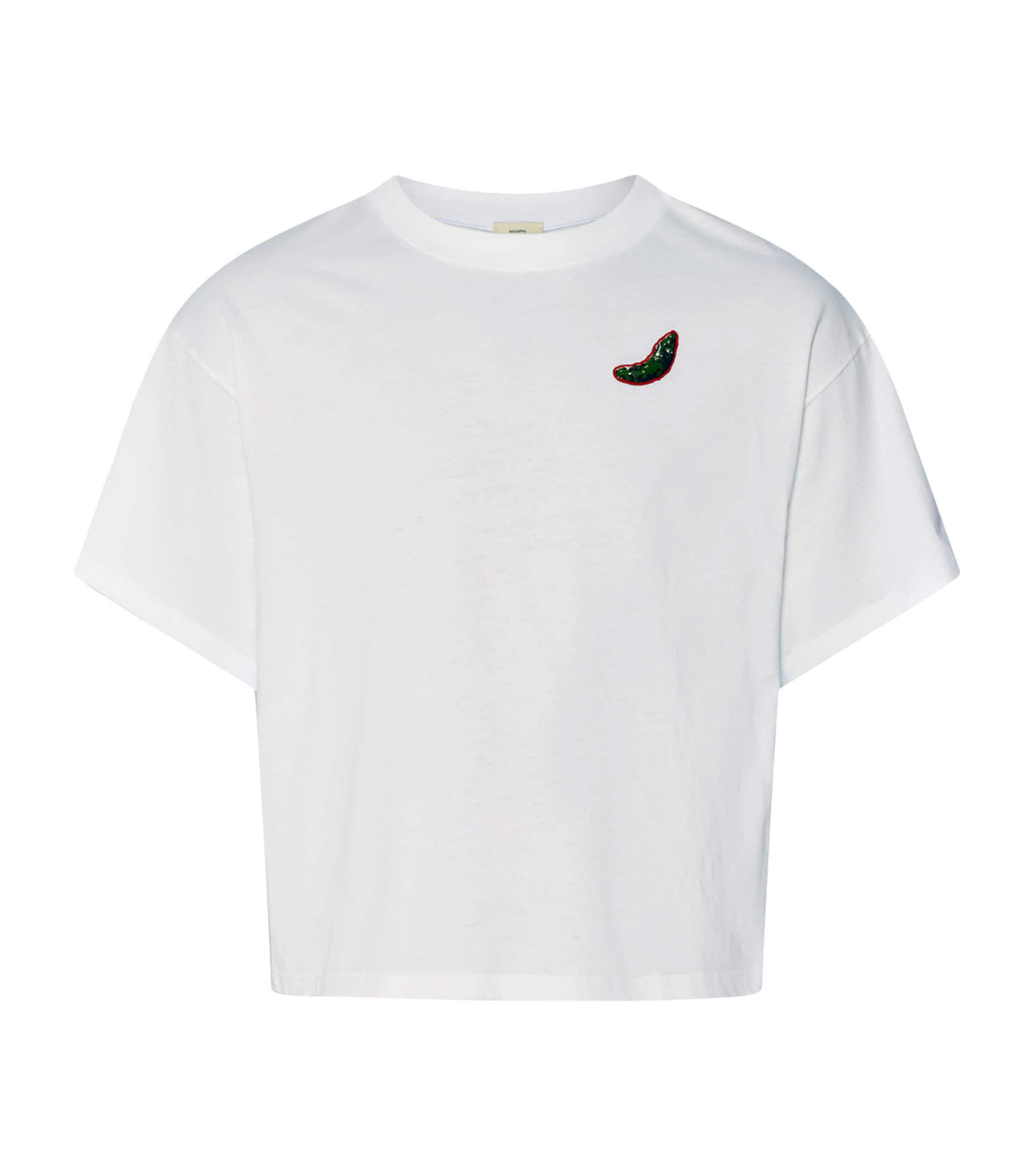 Hanro Womens x Charlotte Adam Cotton T-Shirt White Image 1