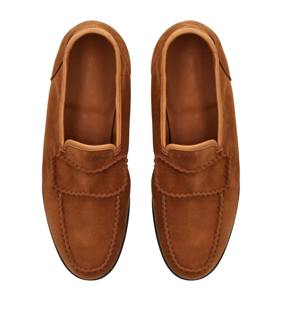 Suede Bath Loafers TAN Image 4