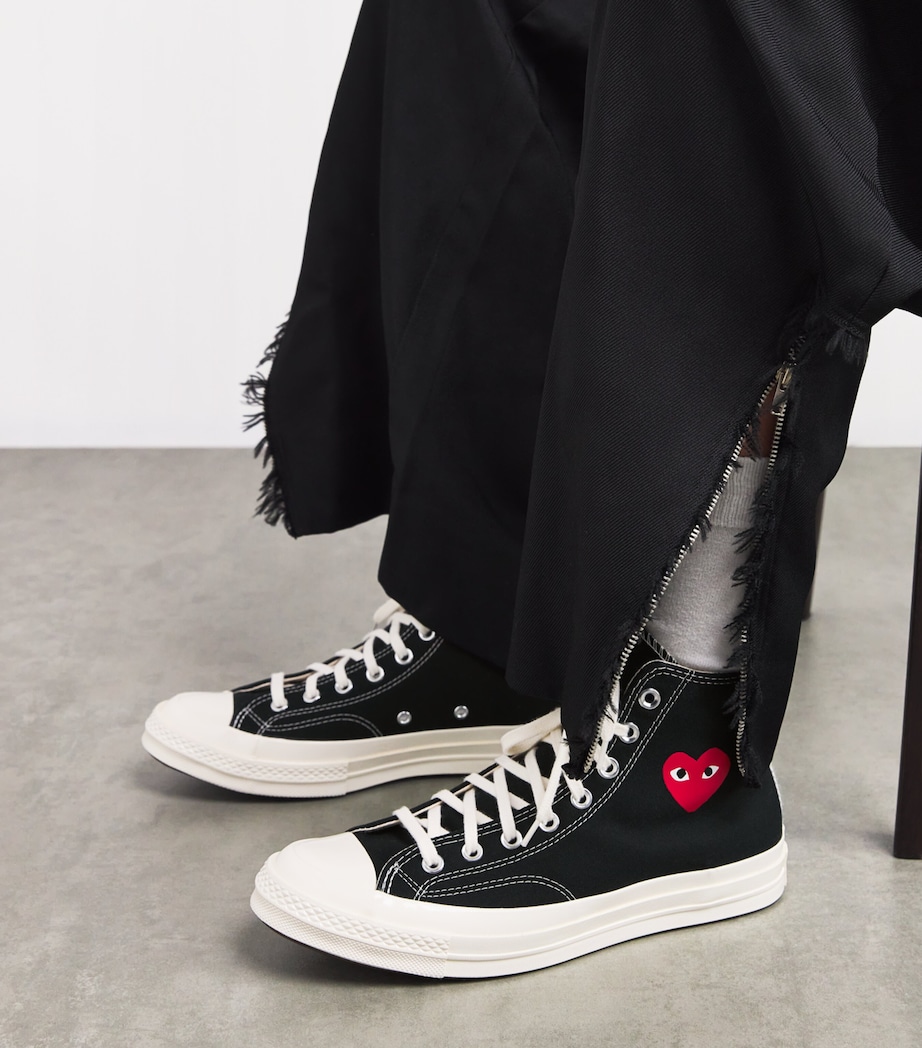 x Converse Heart Chuck Taylor All Star '70 High-Top Sneakers BLACK Image 2