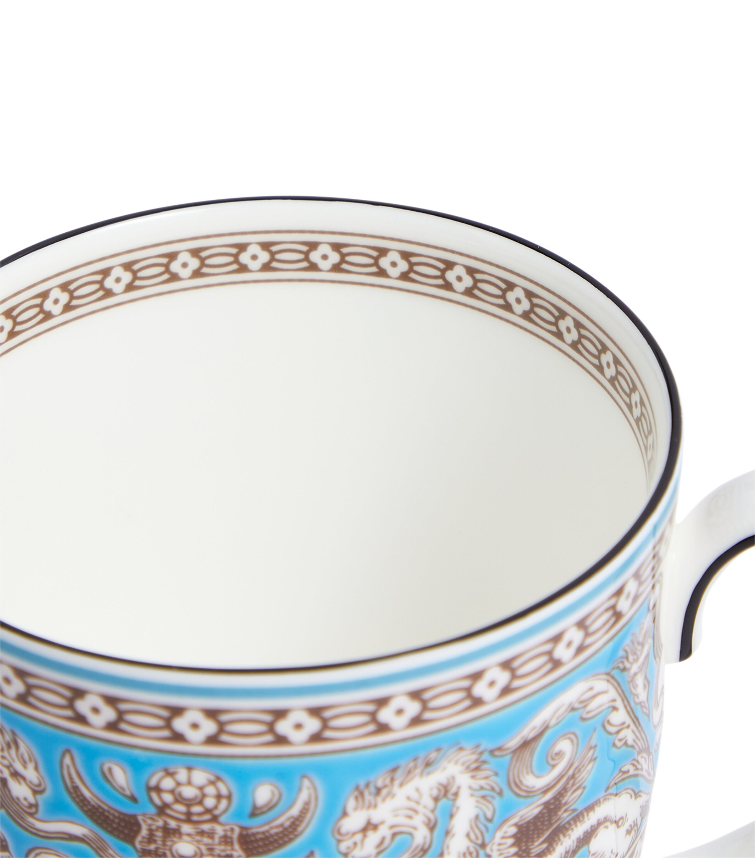 Wedgwood Fine Bone China Florentine Turquoise Mug Blue Image 4