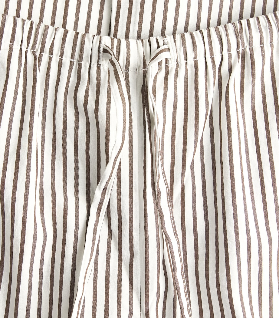Suzie Kondi Womens Cotton Stripe Pan Trousers Truffle Stripe Image 6