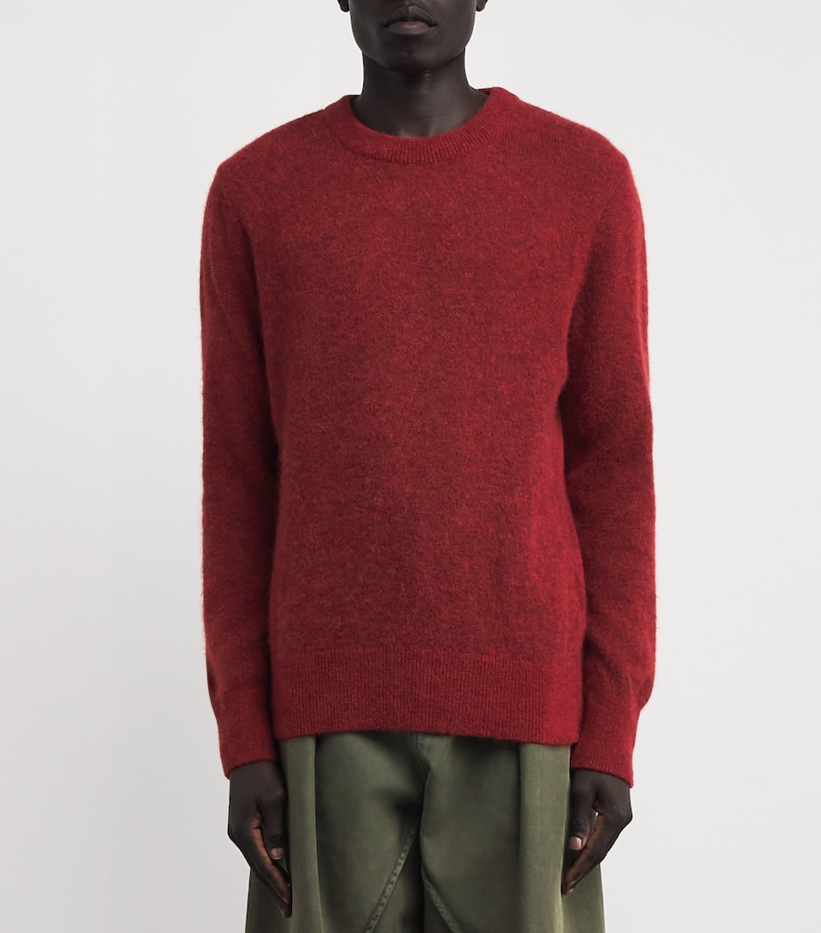 Alpaca-Merino-Blend Blenheim Sweater RUST Image 3