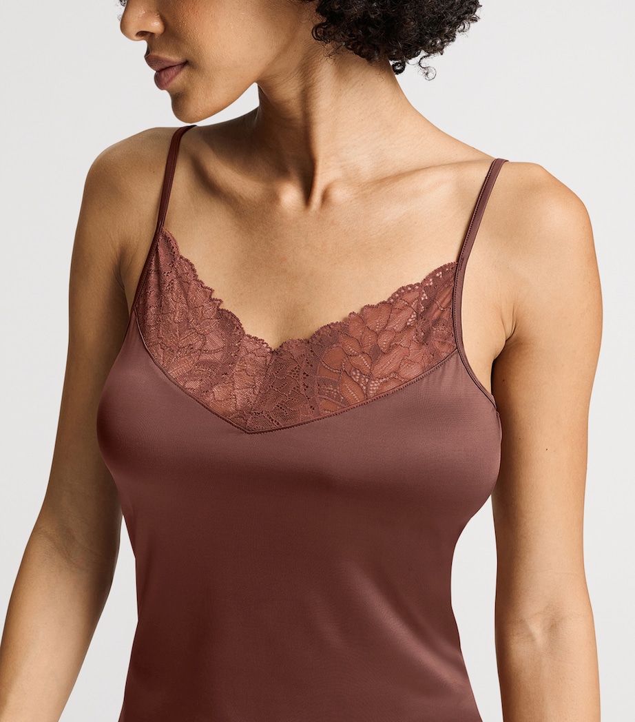 Hanro Womens Azelia Negligee Cinnamon Image 5