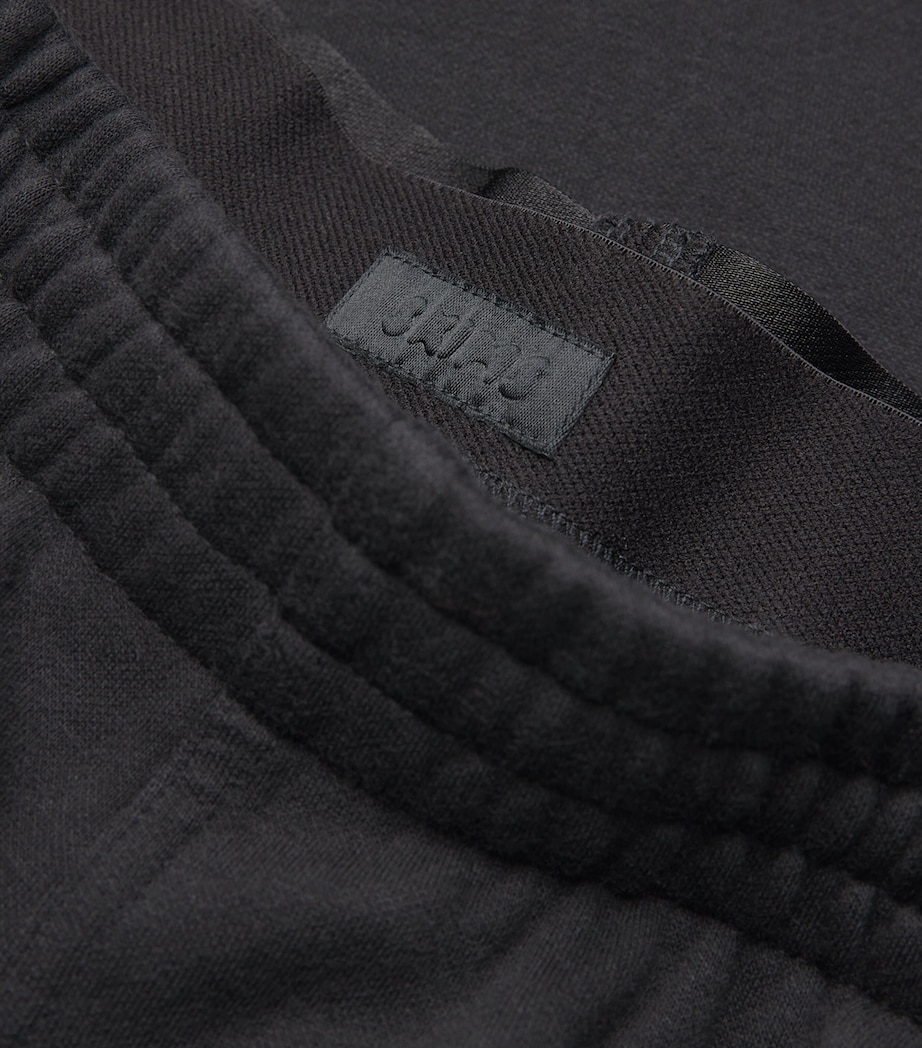 Cotton-Blend Double-Waistband Sweatpants ONYX Image 5