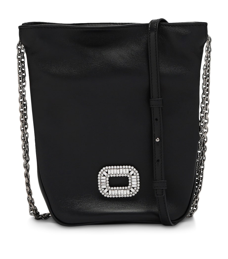 Roger Vivier Leather Pilgrim Pocket Nano Bag Black Image 1