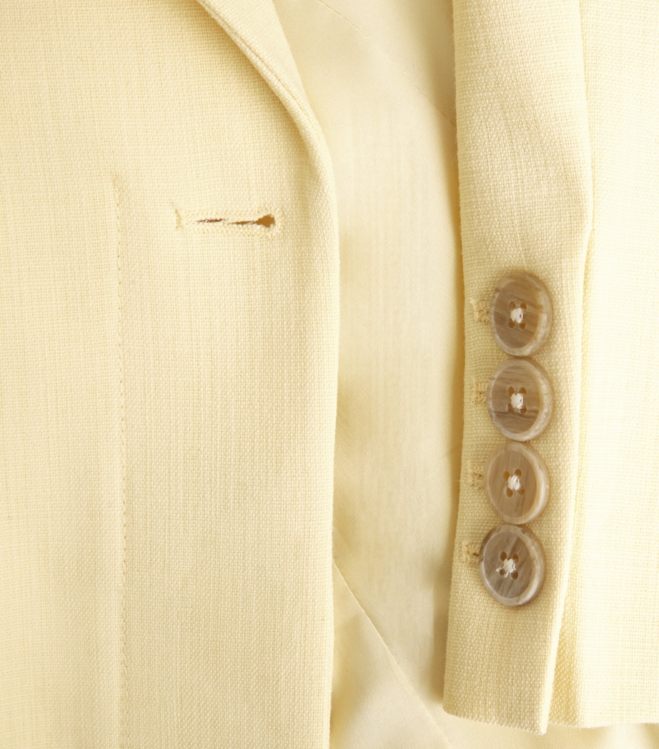 ME+EM Womens High-Waist Slim Contour Blazer Dusted Lemon Yellow Image 6