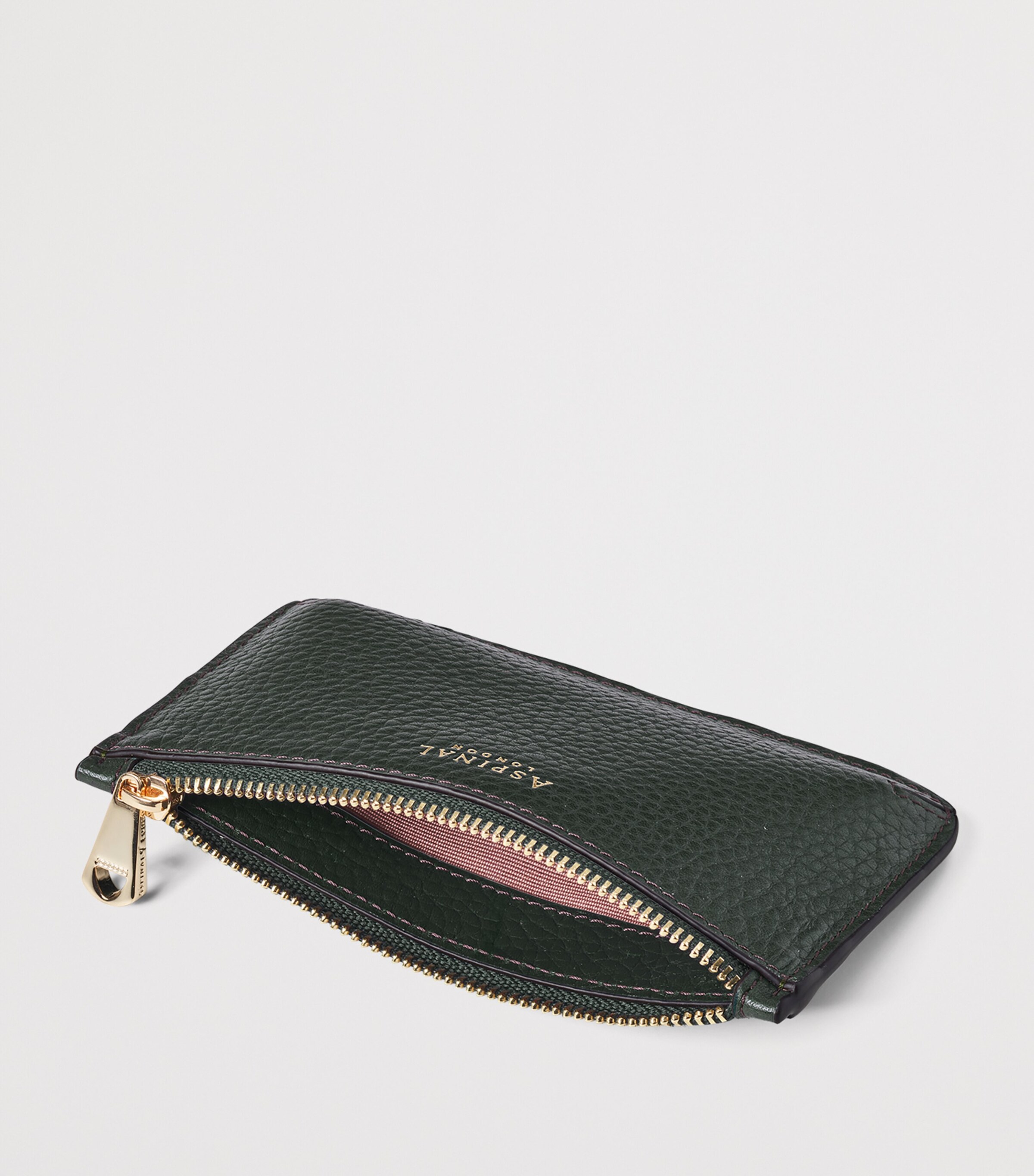 Leather Zipped Ella Card Holder ALPINE Image 3