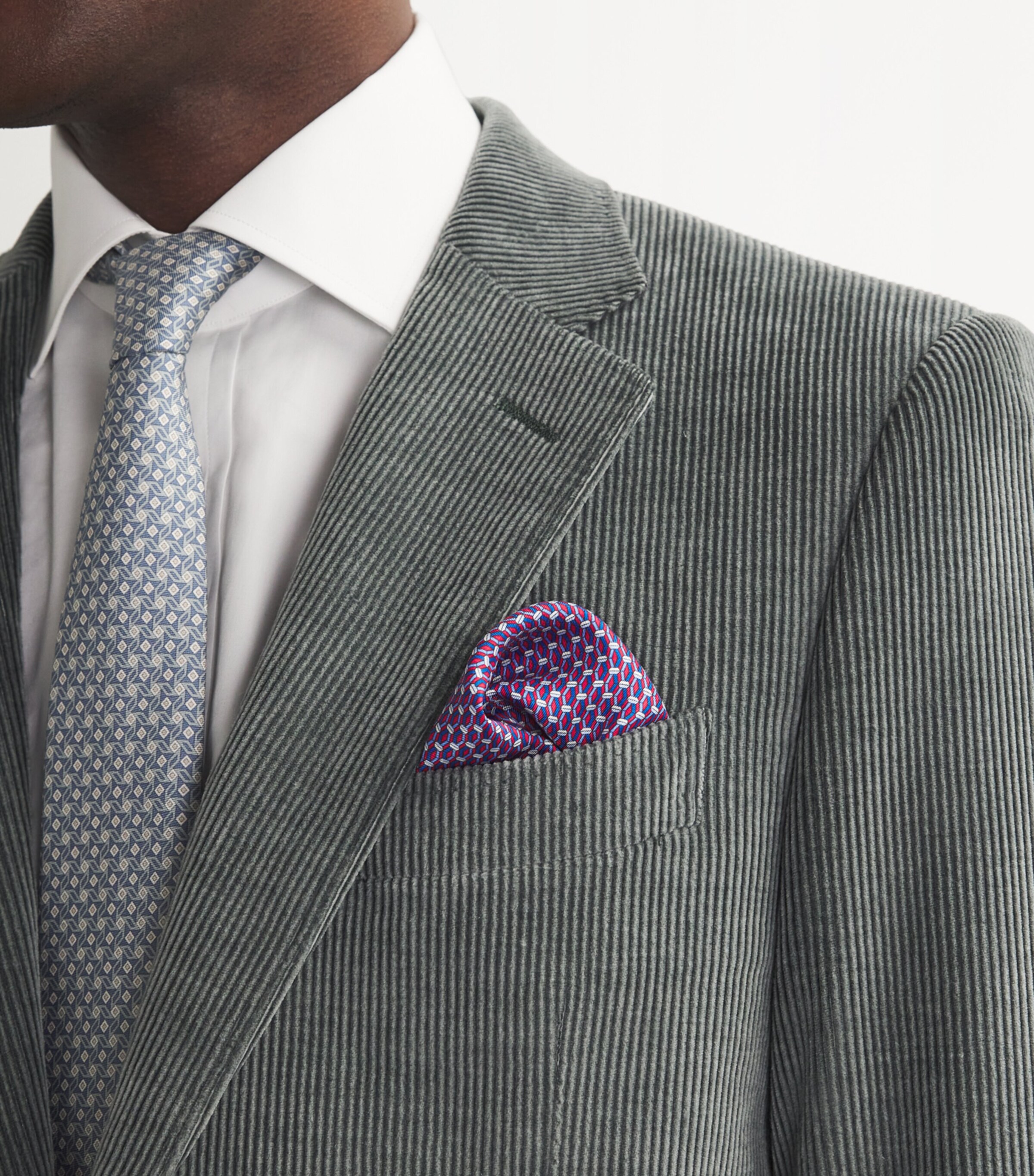 Silk Jacquard Pocket Square 3 Image 3