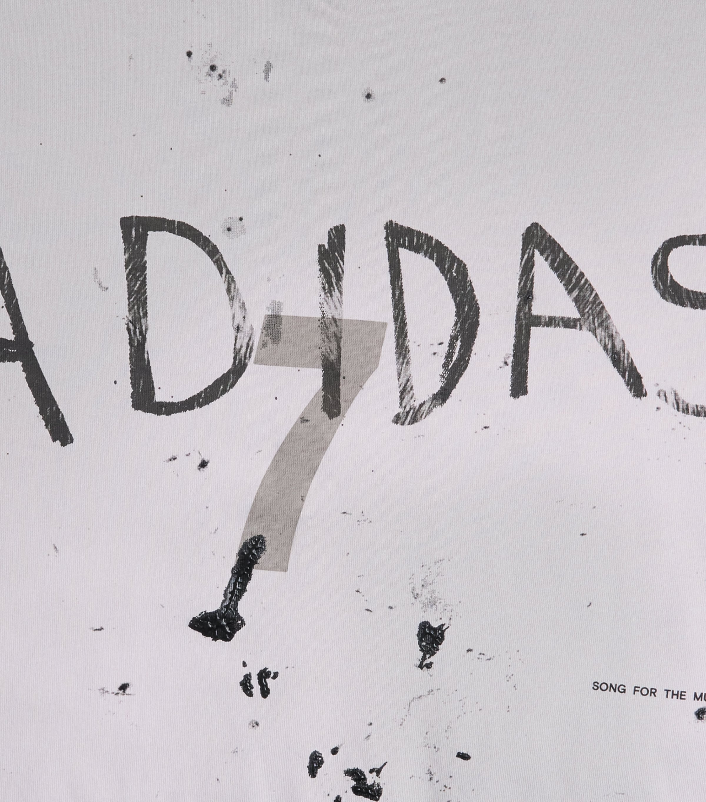 adidas Mens x Song for the Mute 7 Printed T-Shirt Grey Two Image 6