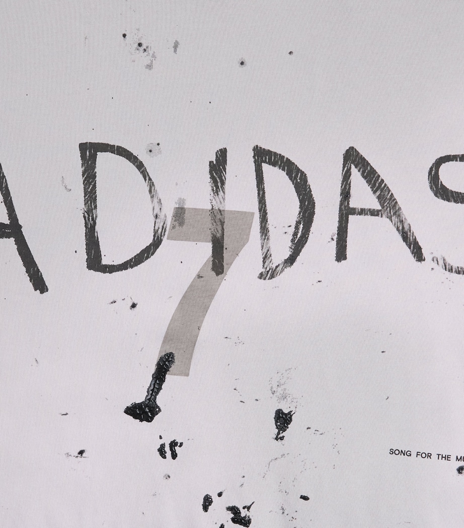 adidas Mens x Song for the Mute 7 Printed T-Shirt Grey Two Image 6