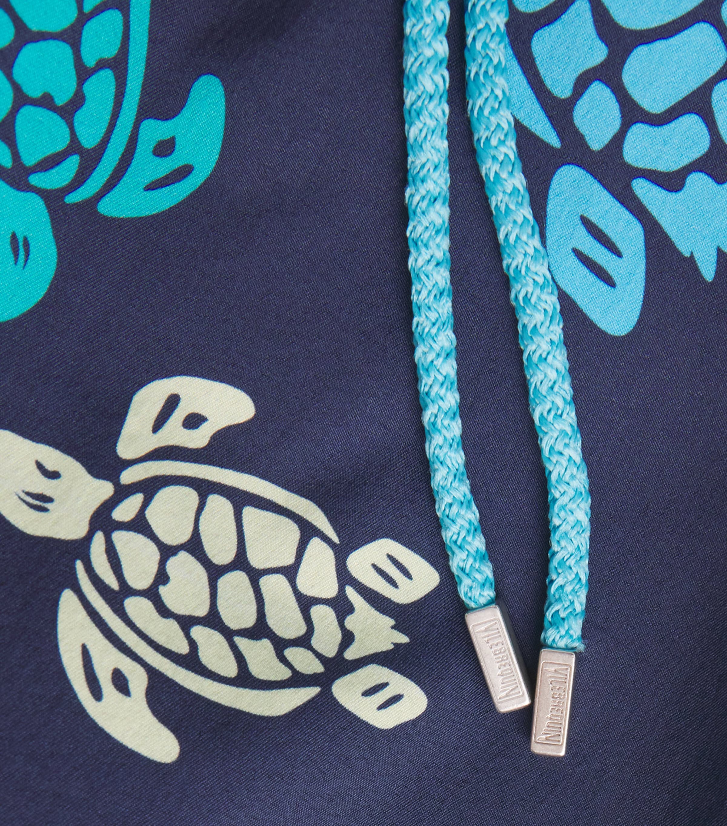 Turtle Print Moorise Swim Shorts 390-BLEU MARINE Image 5