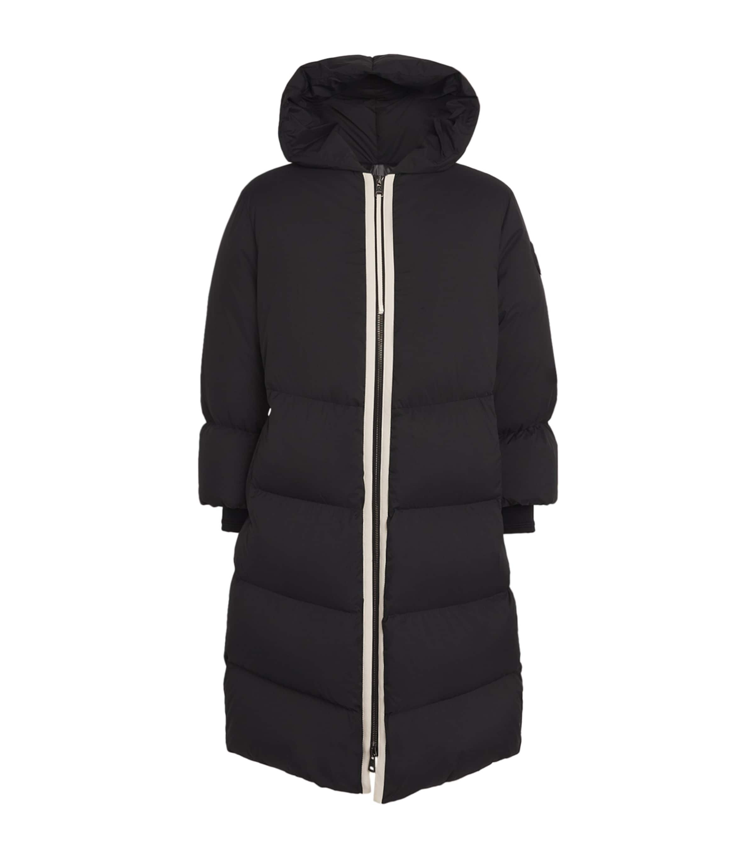 Moncler X Lulu Li Down Zukunft Coat In Gold