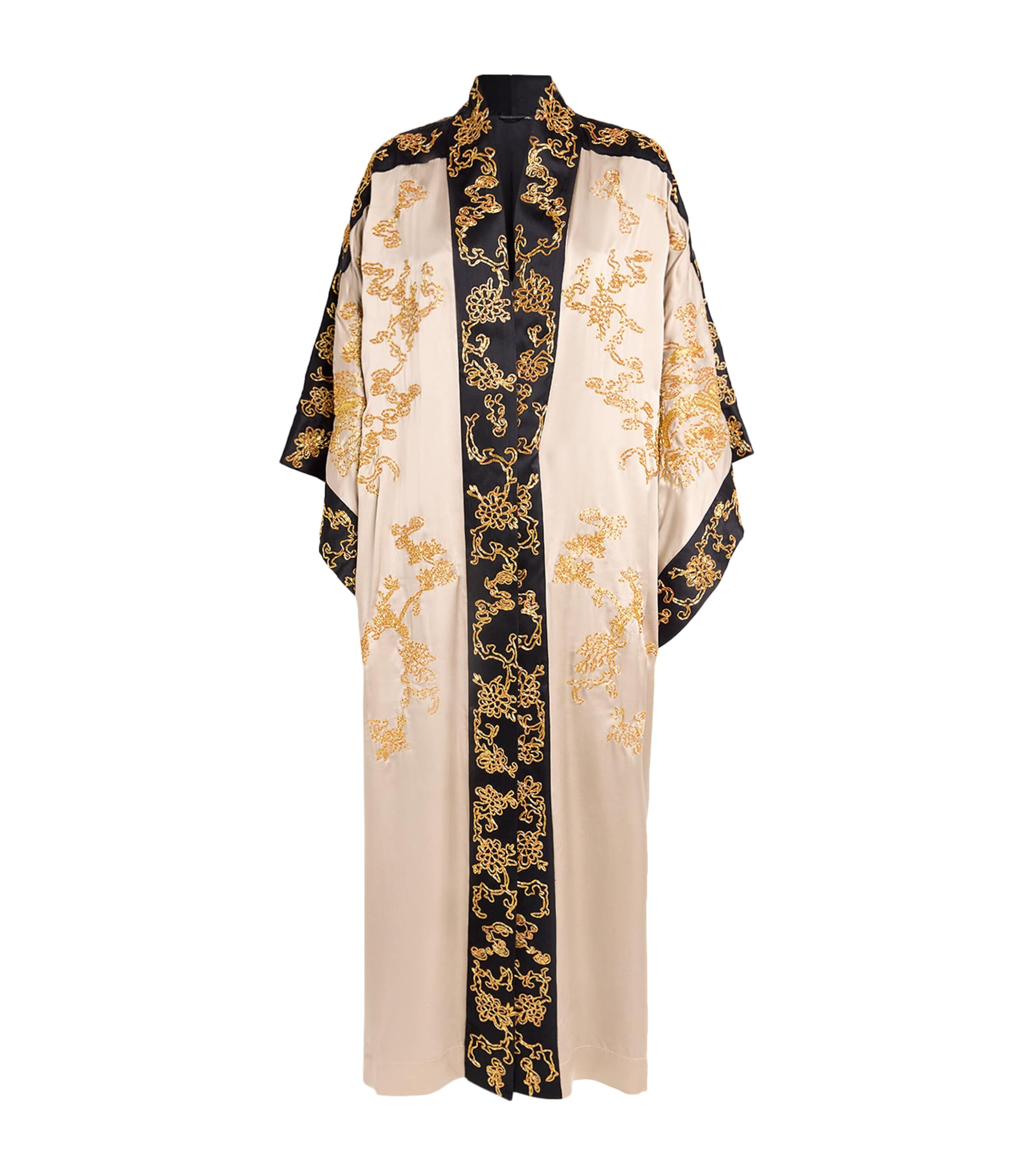 Shop Natori Silk Embroidered Robe