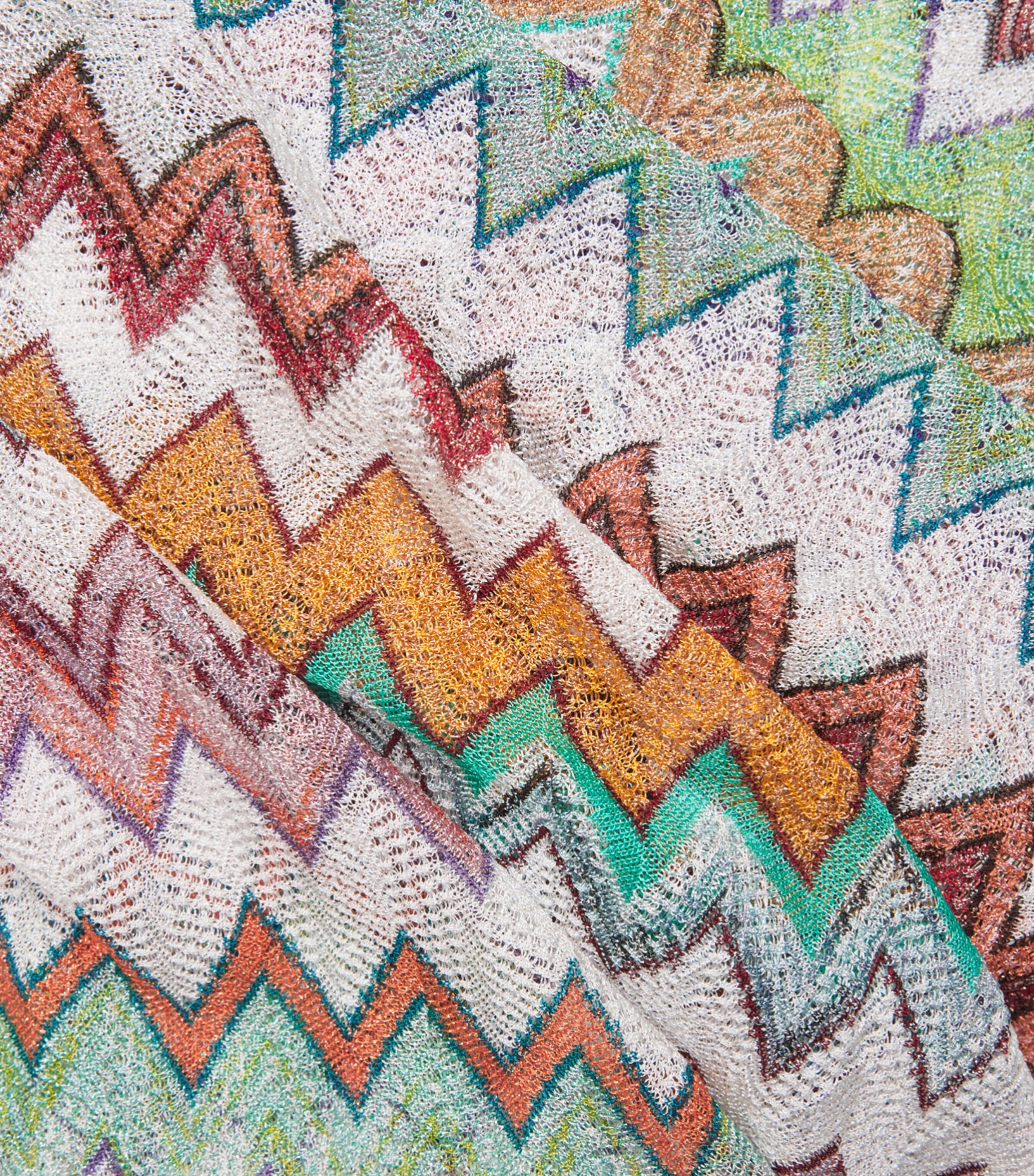 Metallic-Thread Zigzag Crop Top SM9X5MULTICOLOUR Image 6