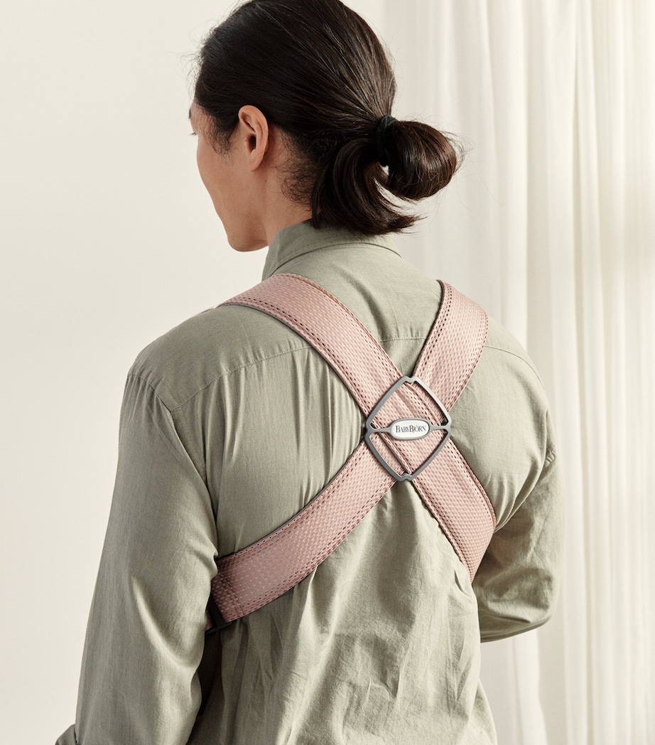3D Mesh Mini Baby Carrier DUSTY PINK Image 3