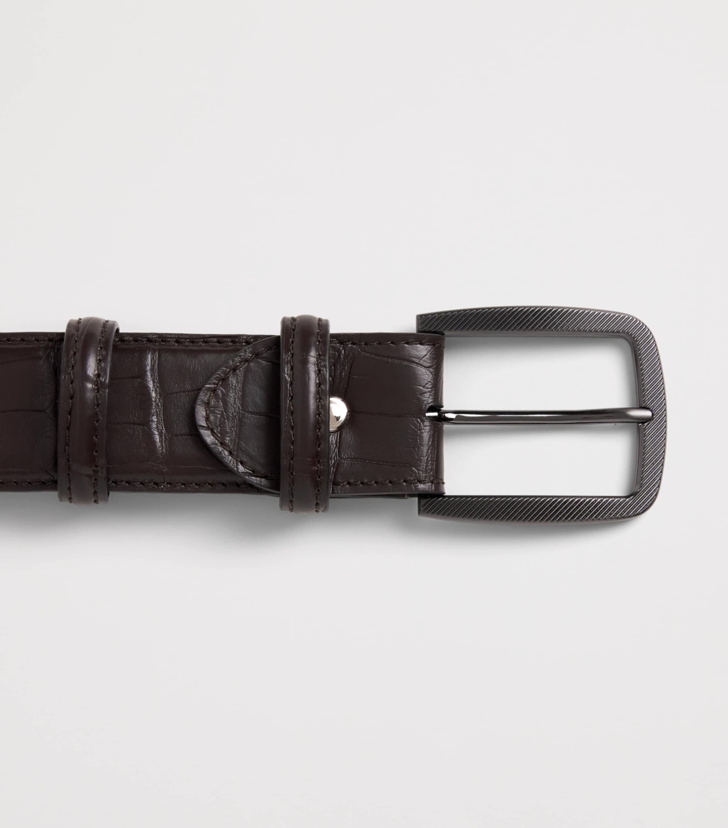 Elliot Rhodes Alligator Leather Belt T Moro Image 3