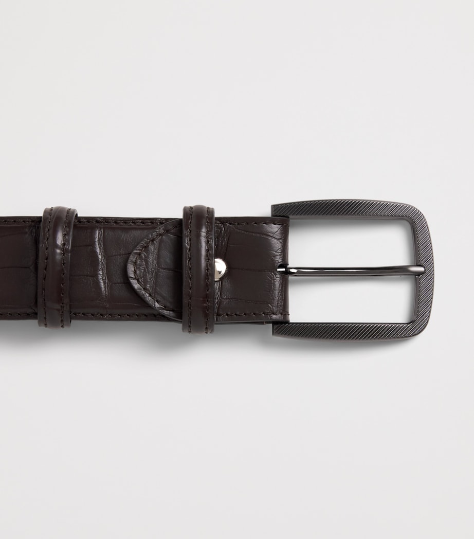 Elliot Rhodes Alligator Leather Belt T Moro Image 3