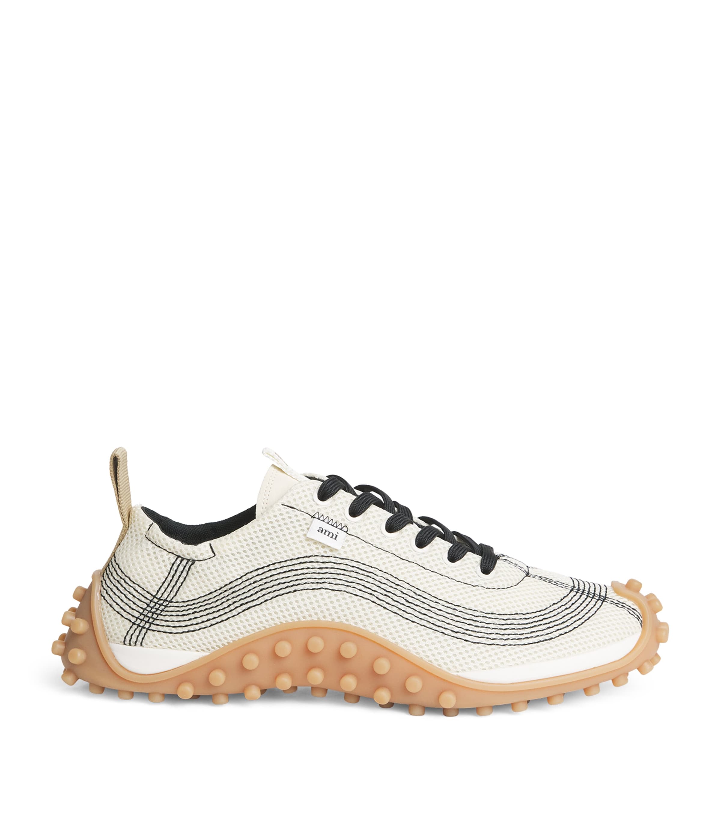 AMI Paris Mirage Sneakers Blanc Creme Image 1