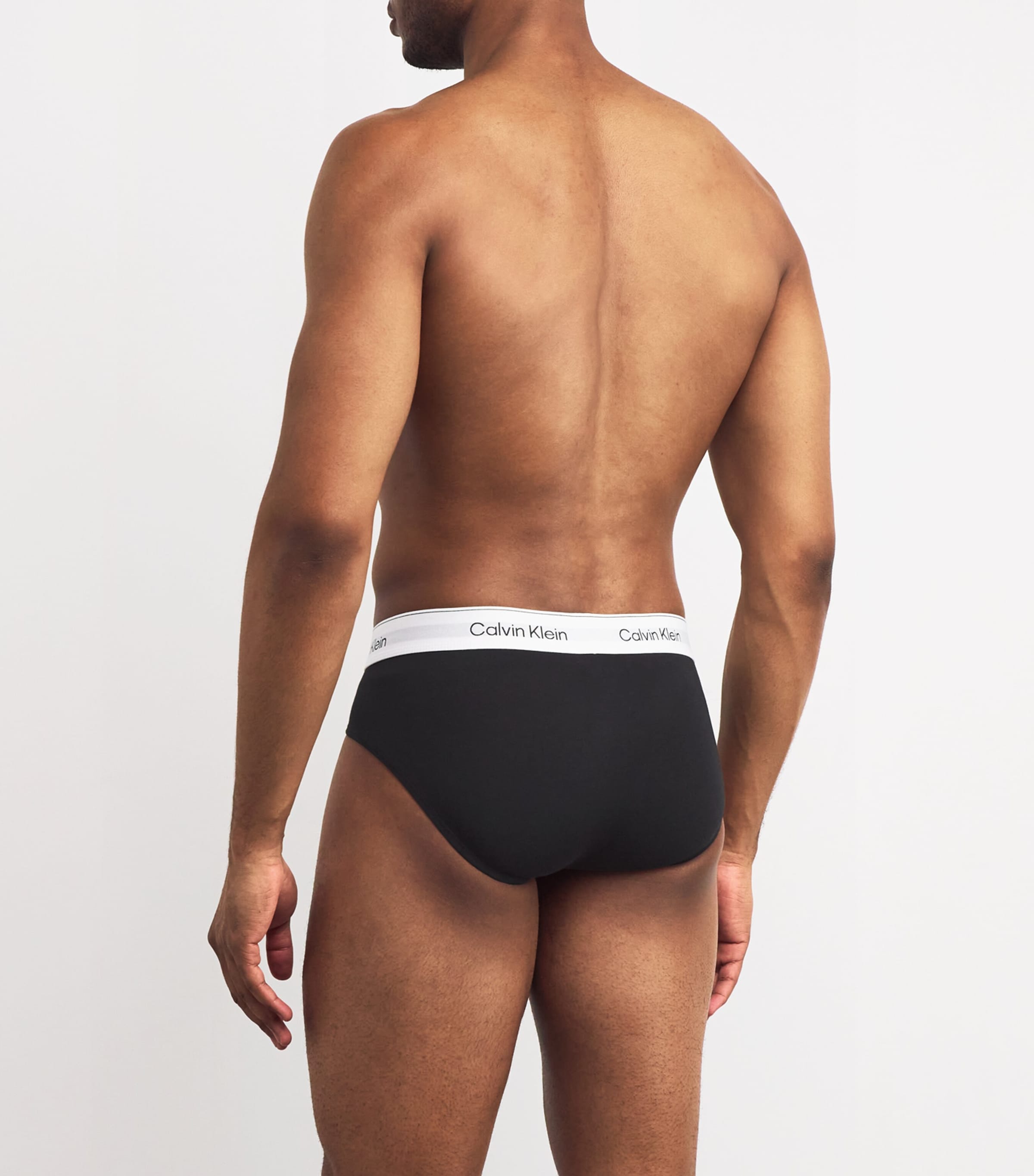 Cotton Stretch Icon Hip Briefs (Pack of 3) UB1-BLACK Image 3