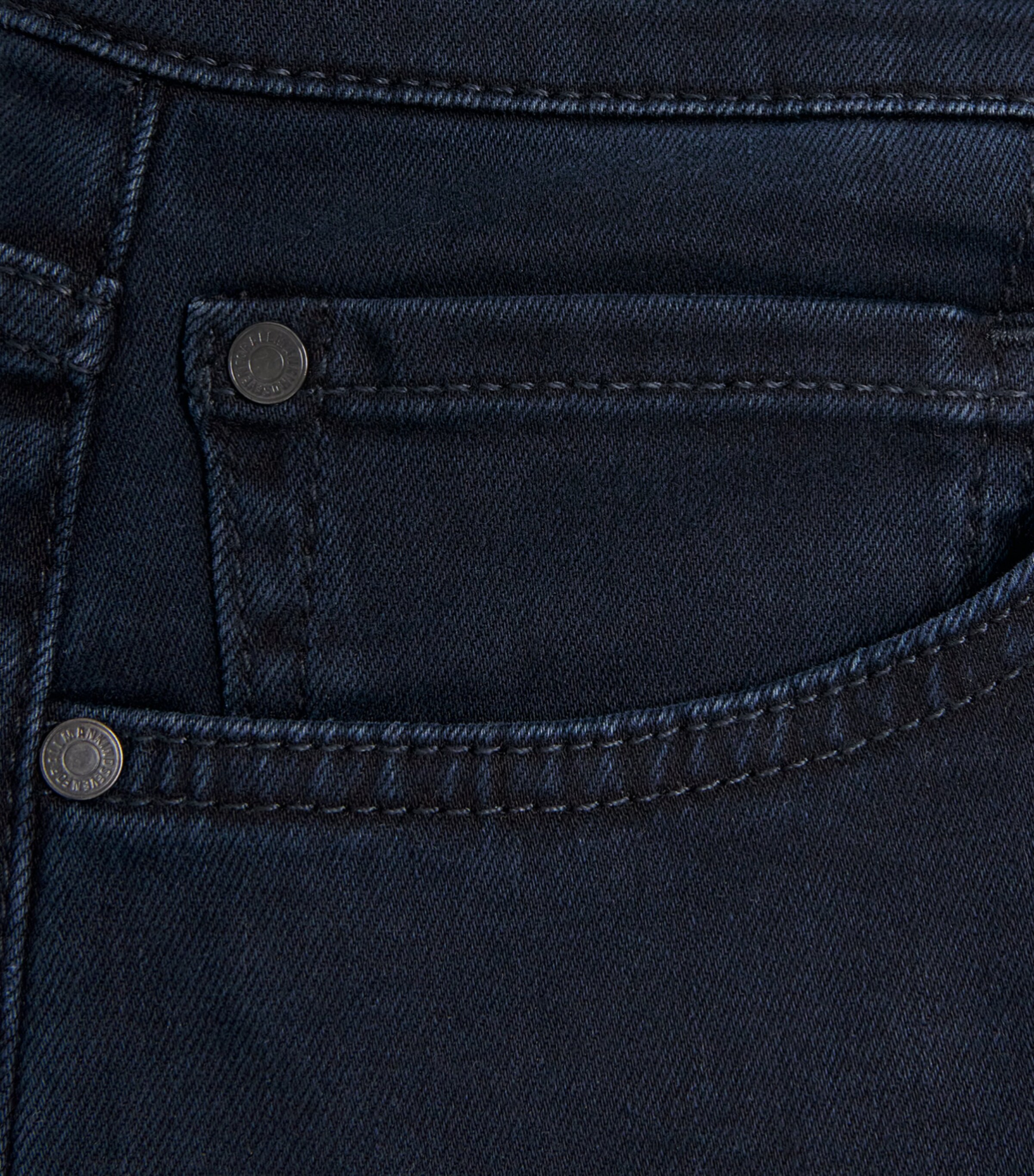 7 For All Mankind Mens Standard Straight Jeans Blue Black Image 6