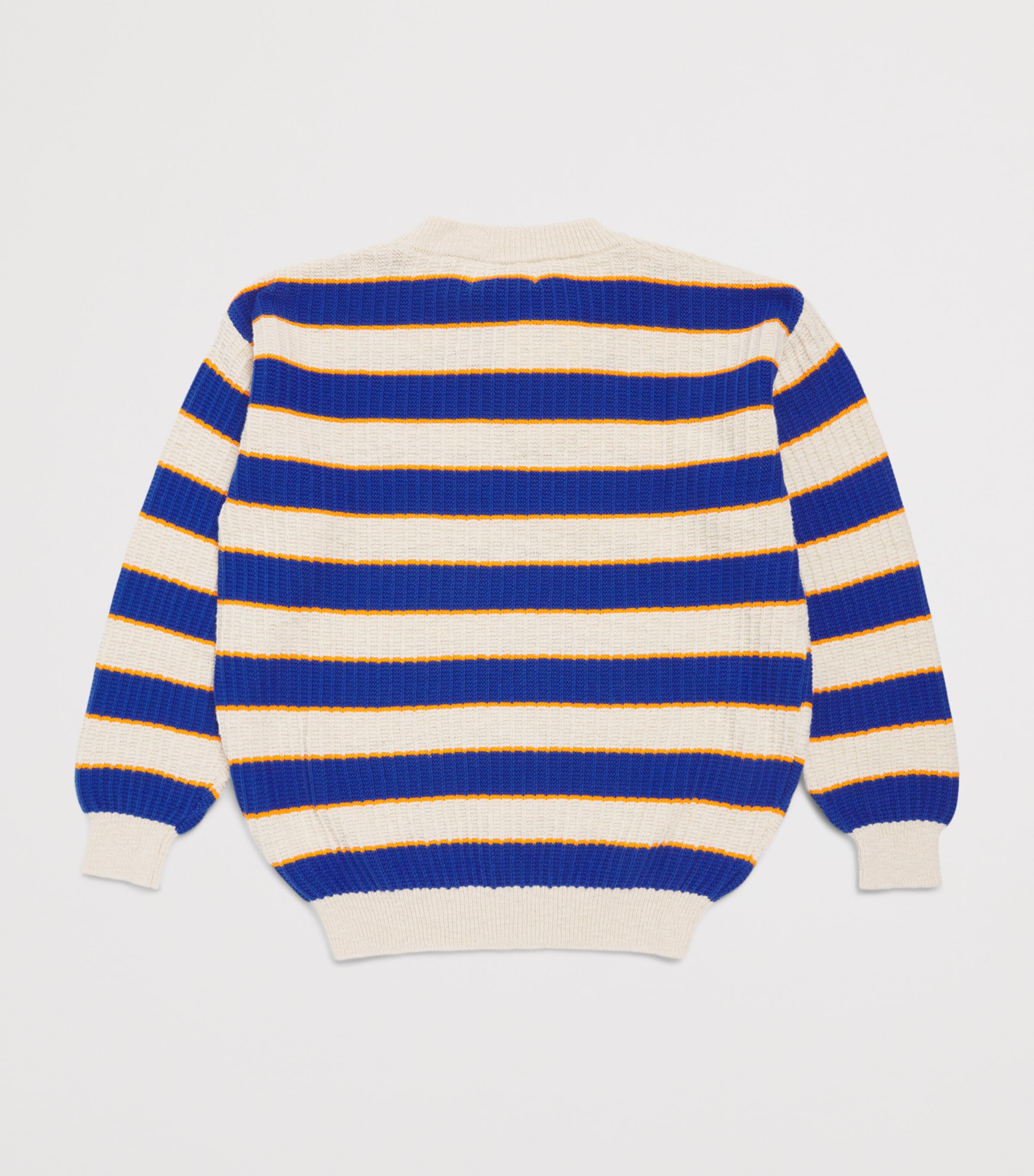 Bobo Choses Cotton Stripe Sweater (8-9 Years) Blue Image 2