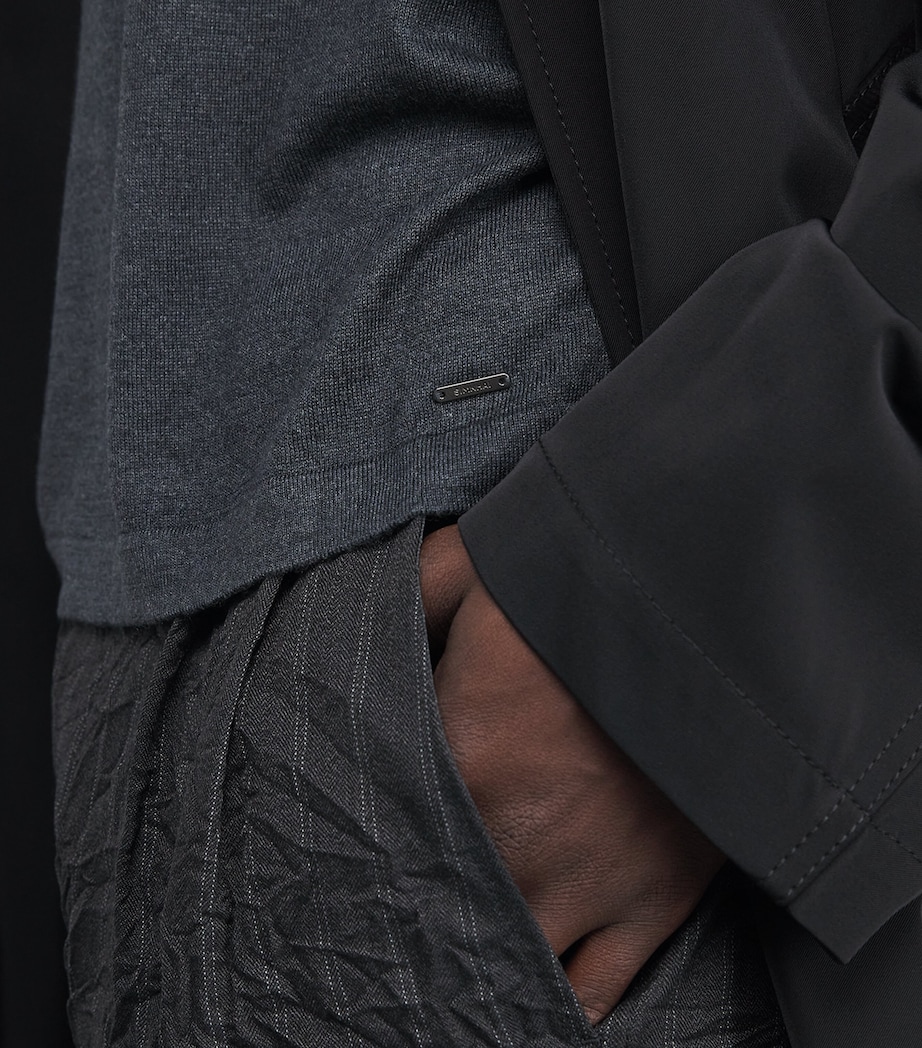 Silk-Cashmere-Blend Knitted Nathan T-Shirt CHARCOAL MELANGE Image 6