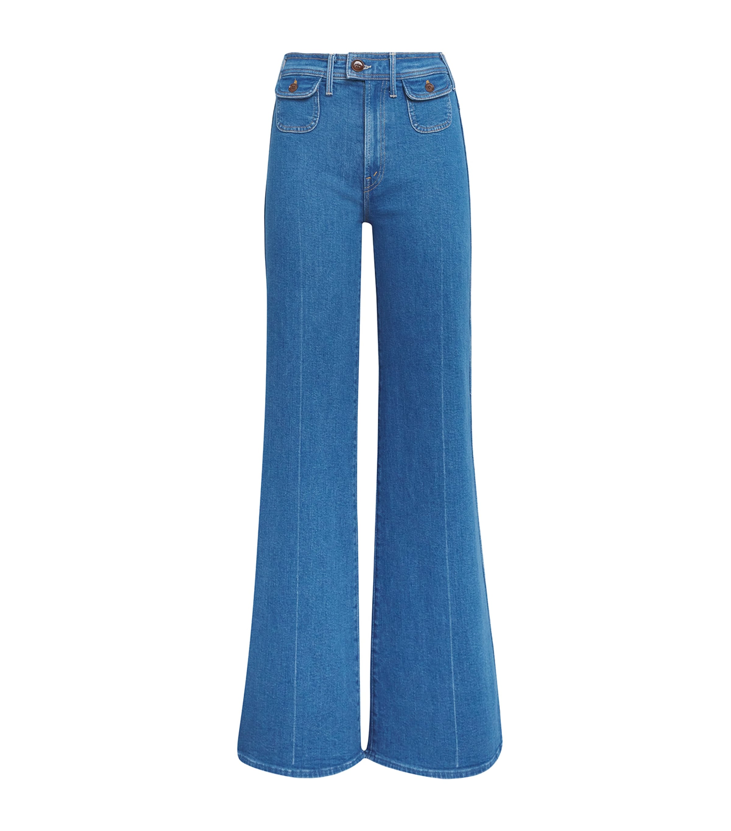 Mother The Pocketbook Hustler Roller Jeans In Blue