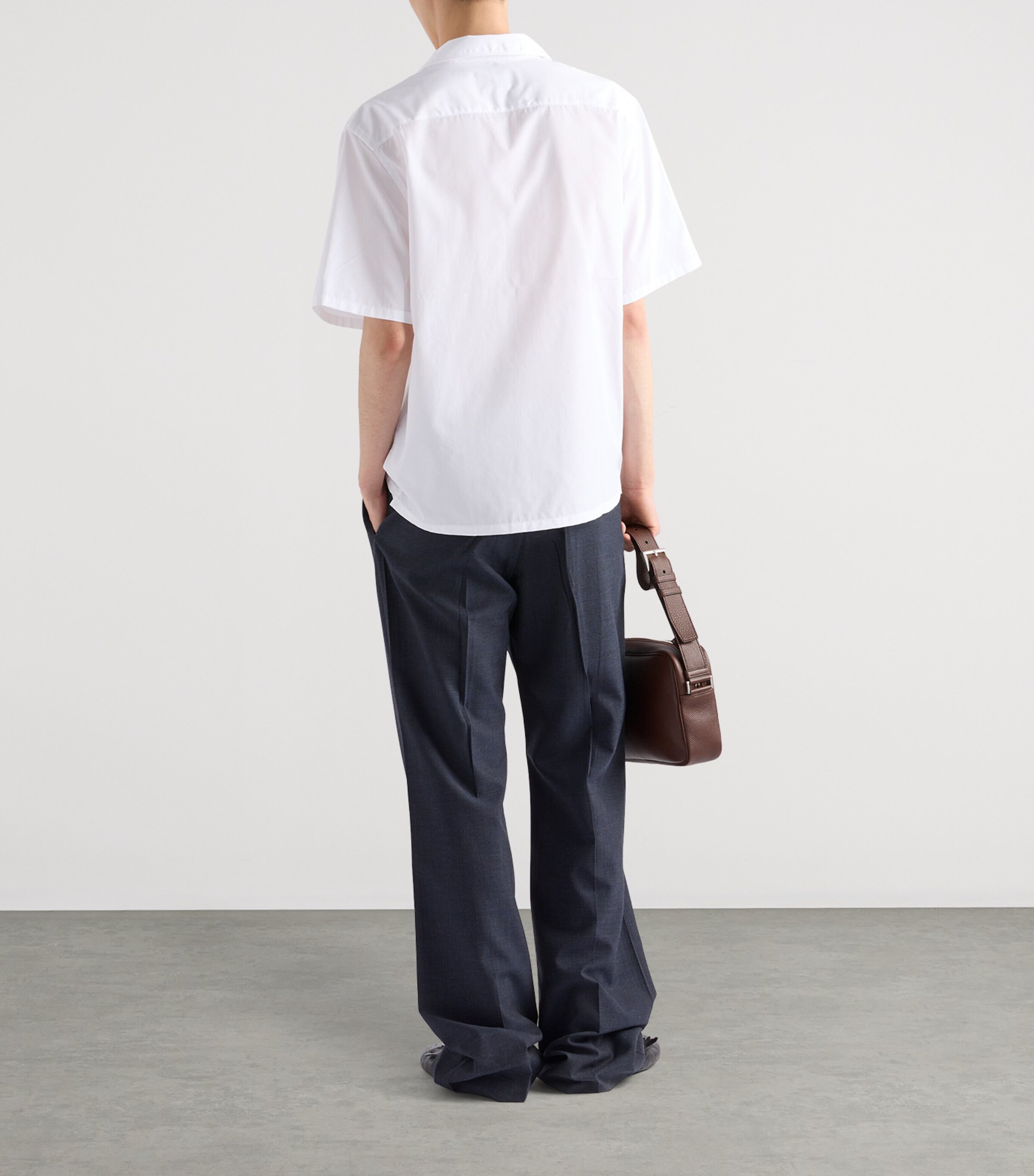 Prada Mens Cotton Oversized Bowling Shirt Image 5