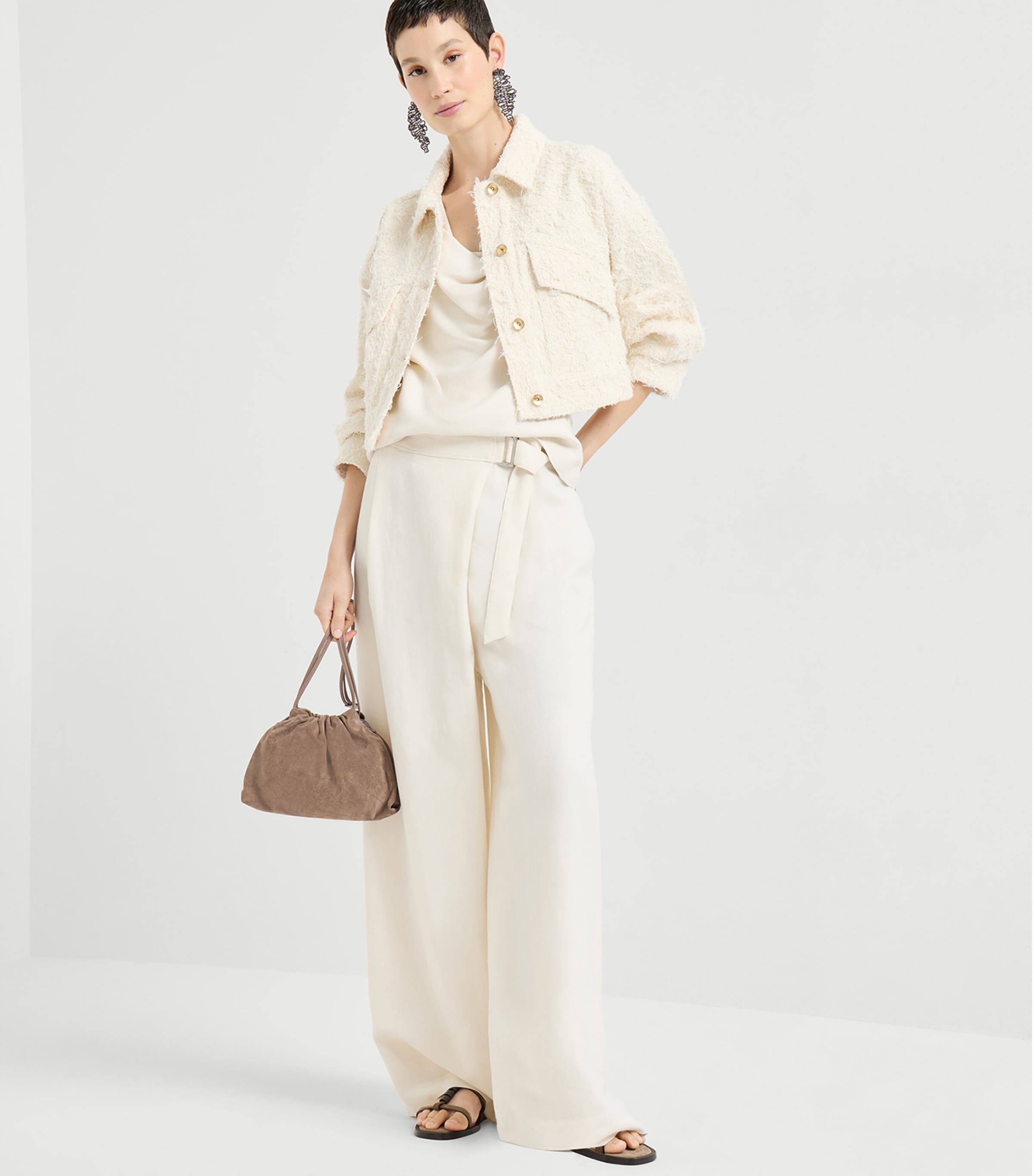 Twill Draped Top C579 Image 2