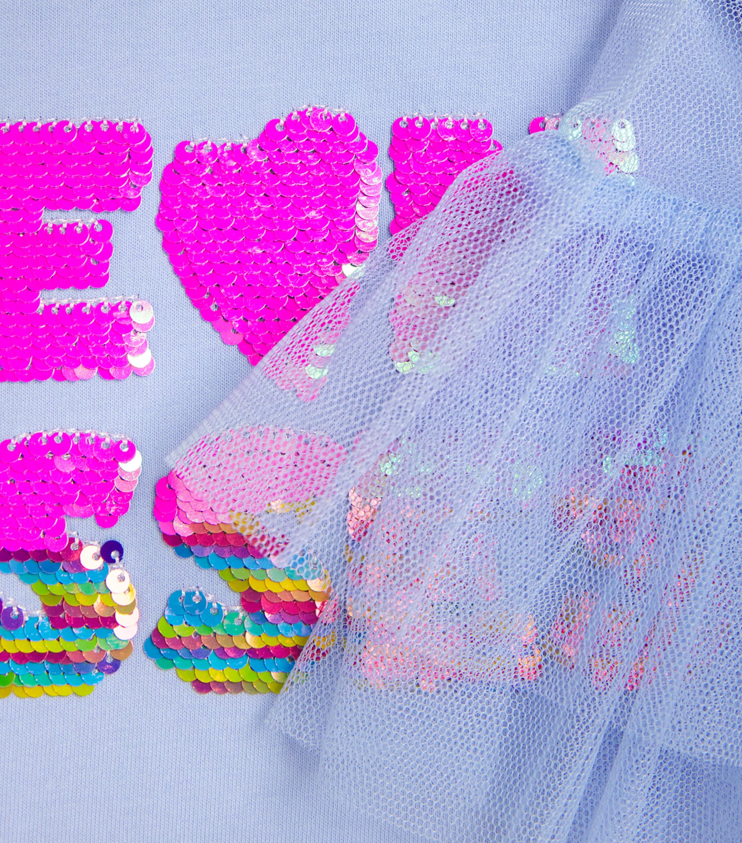 Cotton Embellished T-Shirt (2-12 Years) 81SANGEL BLUE Image 3