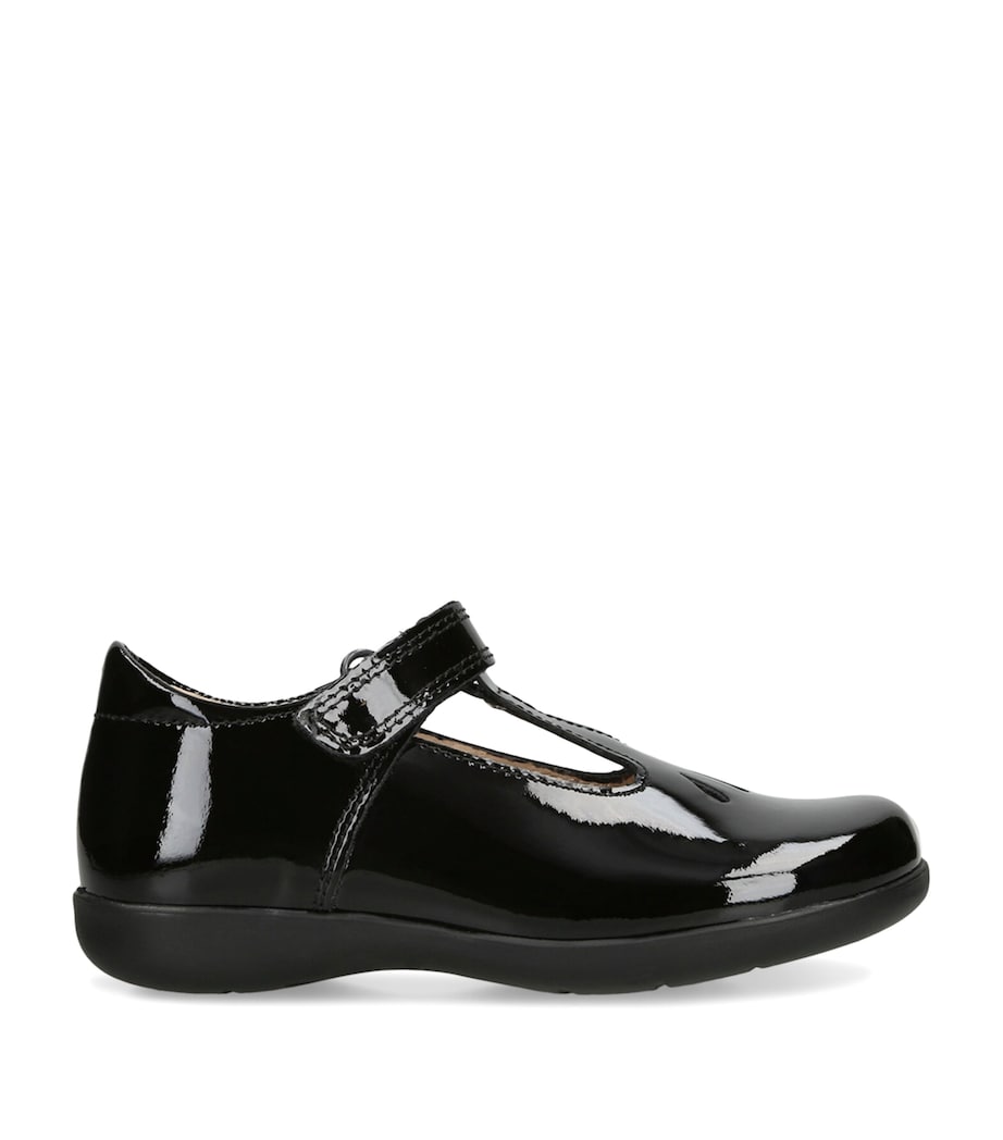Trotters Leather Evie School Shoes Black Image 1