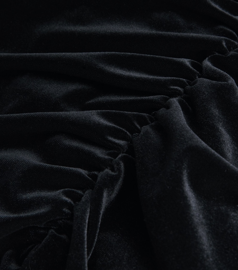 Strapless Ruched Gown BLACK Image 5