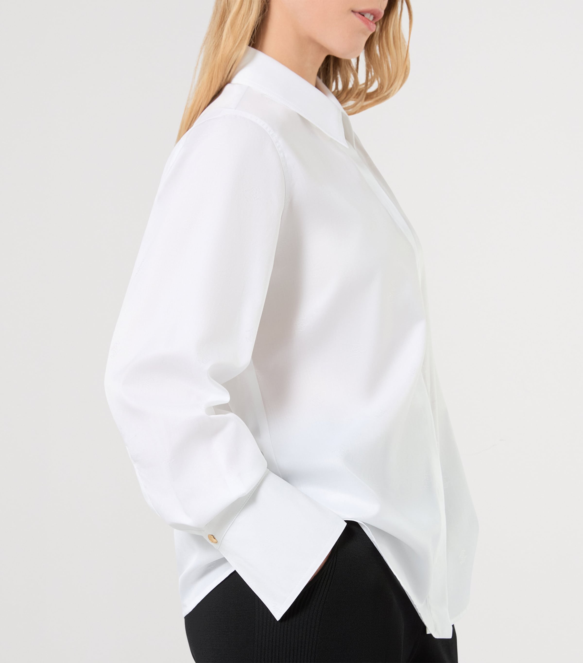 Marina Rinaldi Womens Cotton Shirt Optical White Image 5