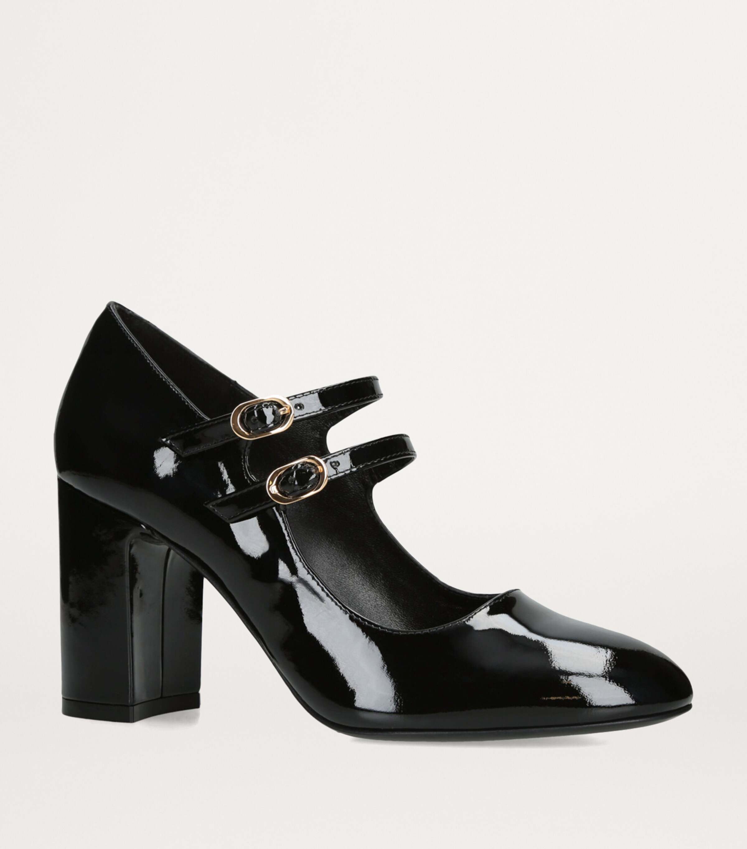 Stuart Weitzman Leather Posh Mary Jane Pumps 40 Black Image 4