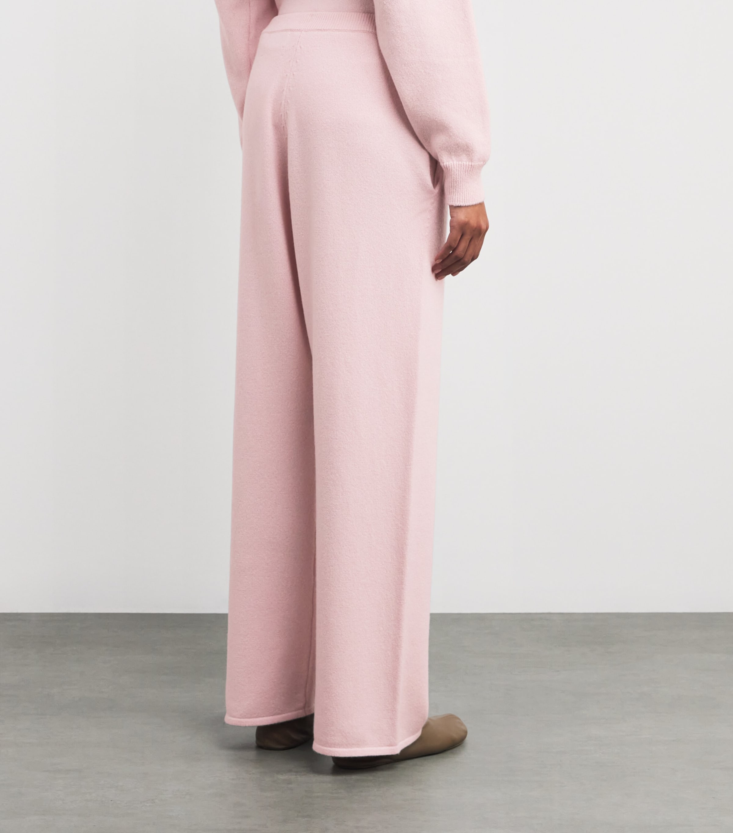 Cashmere Wide-Leg Sweatpants CHERRY BLOSSOM Image 4