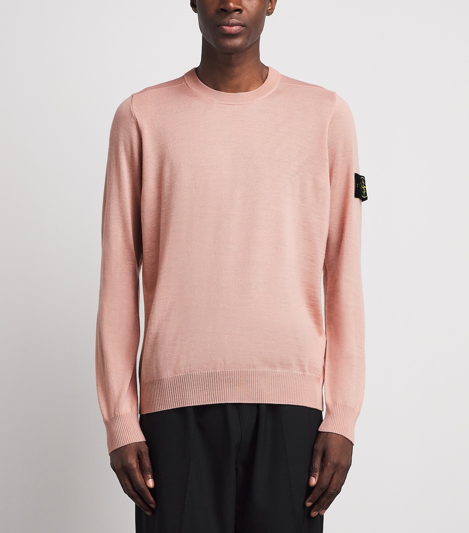 Stone Island Mens Wool Compass Sweater Image 4
