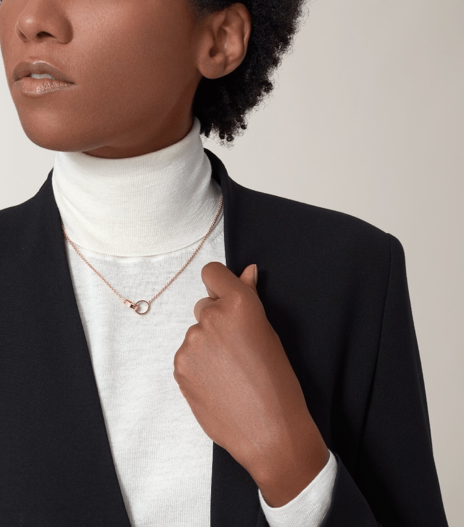 Rose Gold LOVE Necklace ROSE GOLD Image 3