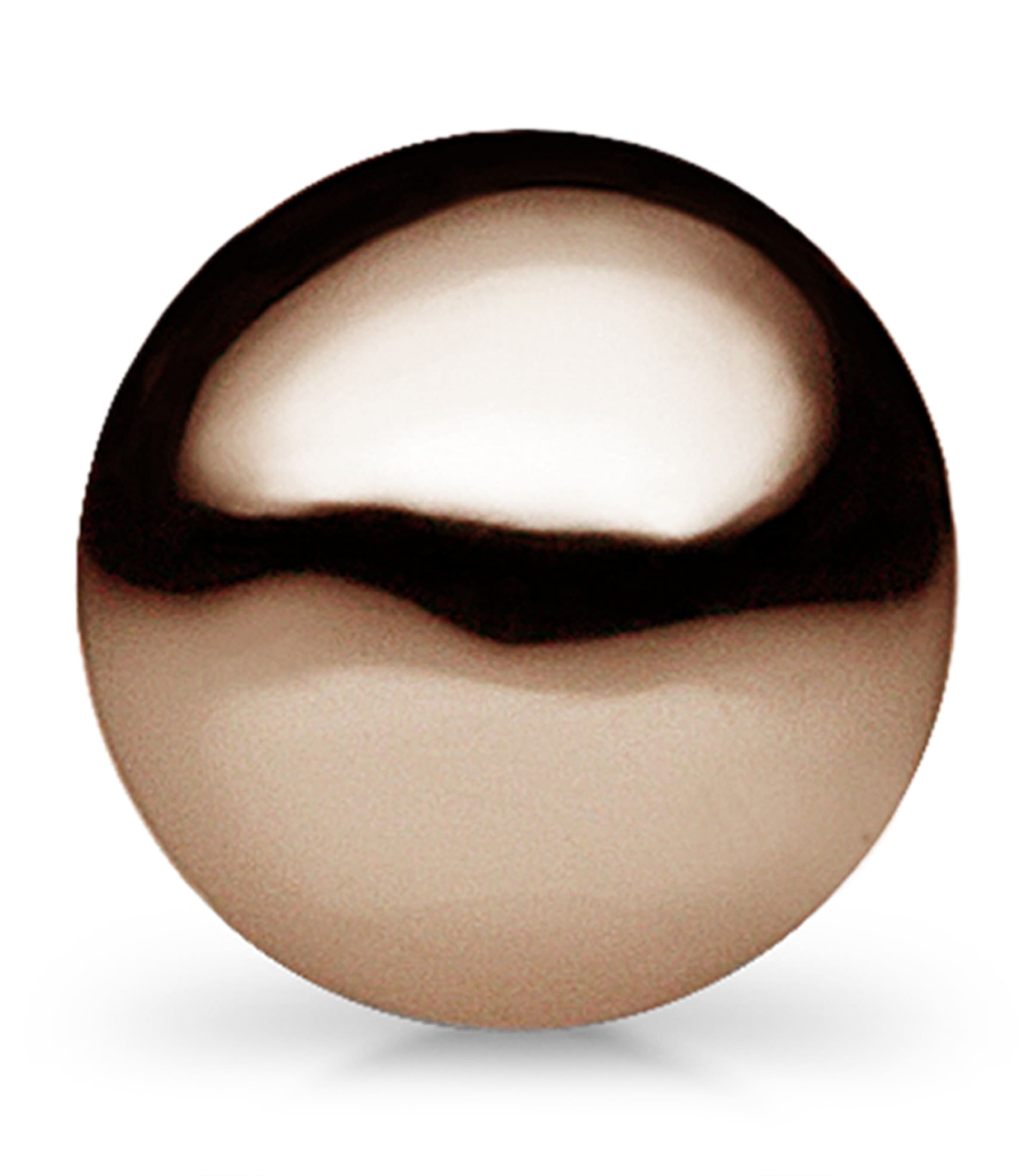 Maria Tash 14ct 2mm Ball Single Threaded Stud Earring In Brown