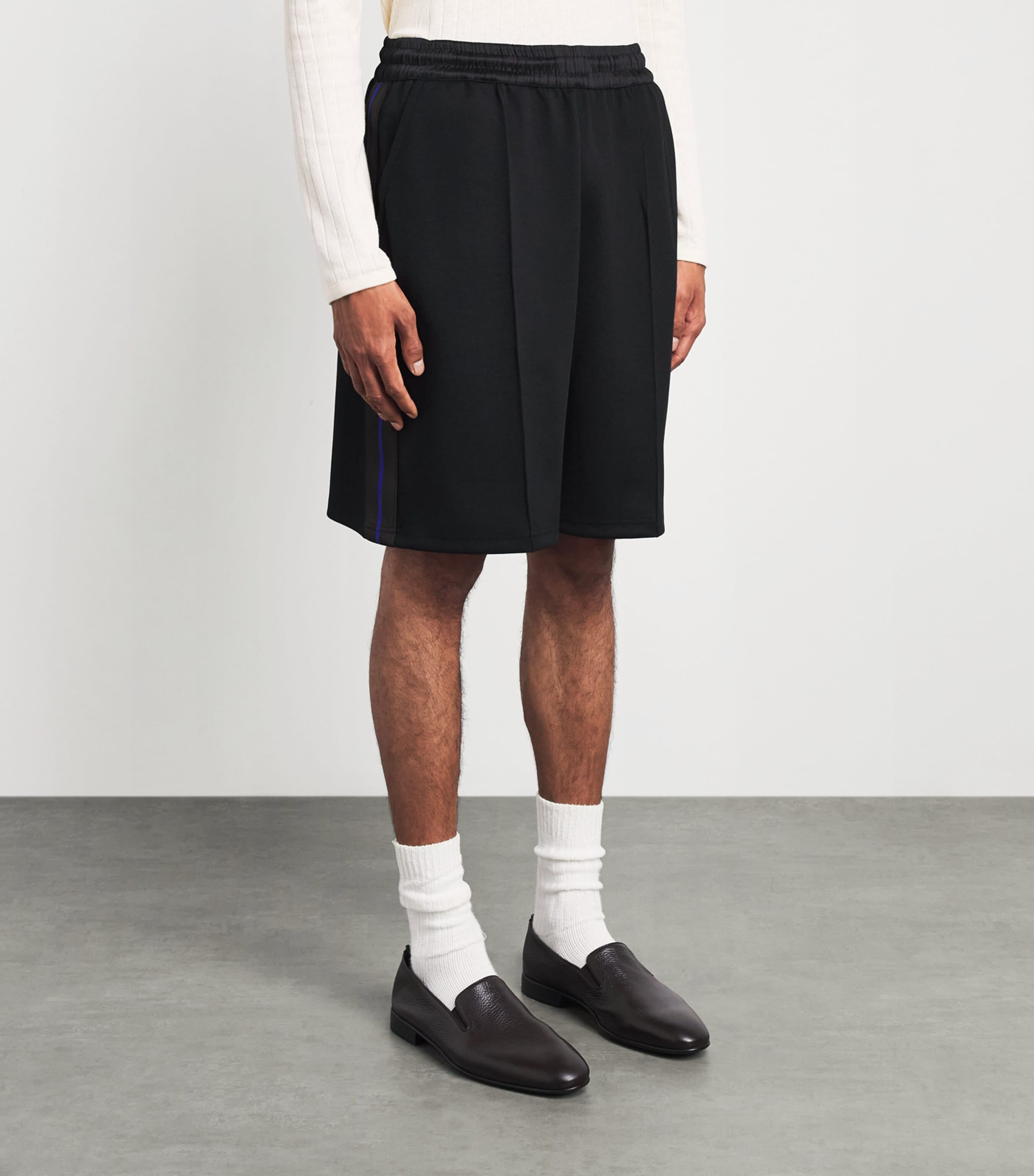 Wales Bonner Mens Form Track Shorts Black Image 4