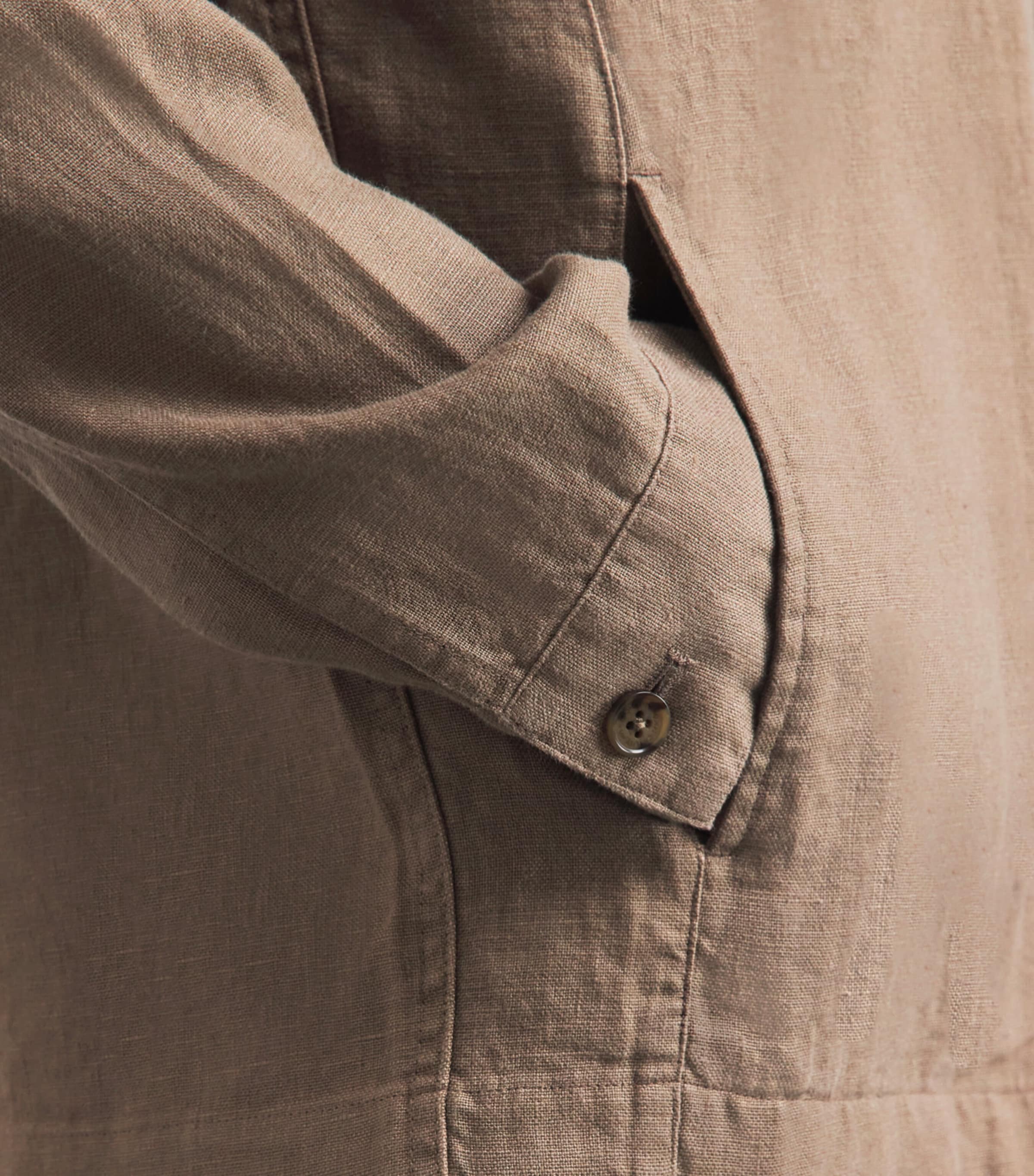 NN07 Mens Linen Alban Jacket Clay Mirage Image 3