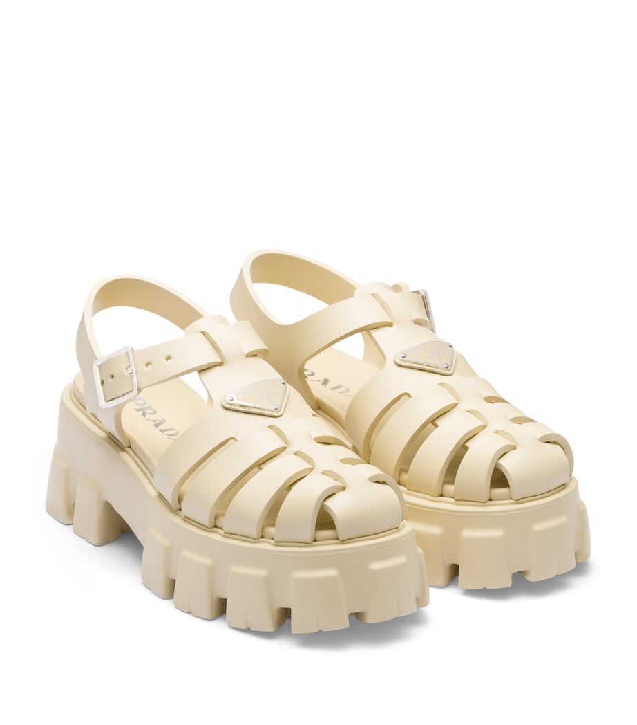Prada Rubber Platform Sandals 55 Image 2