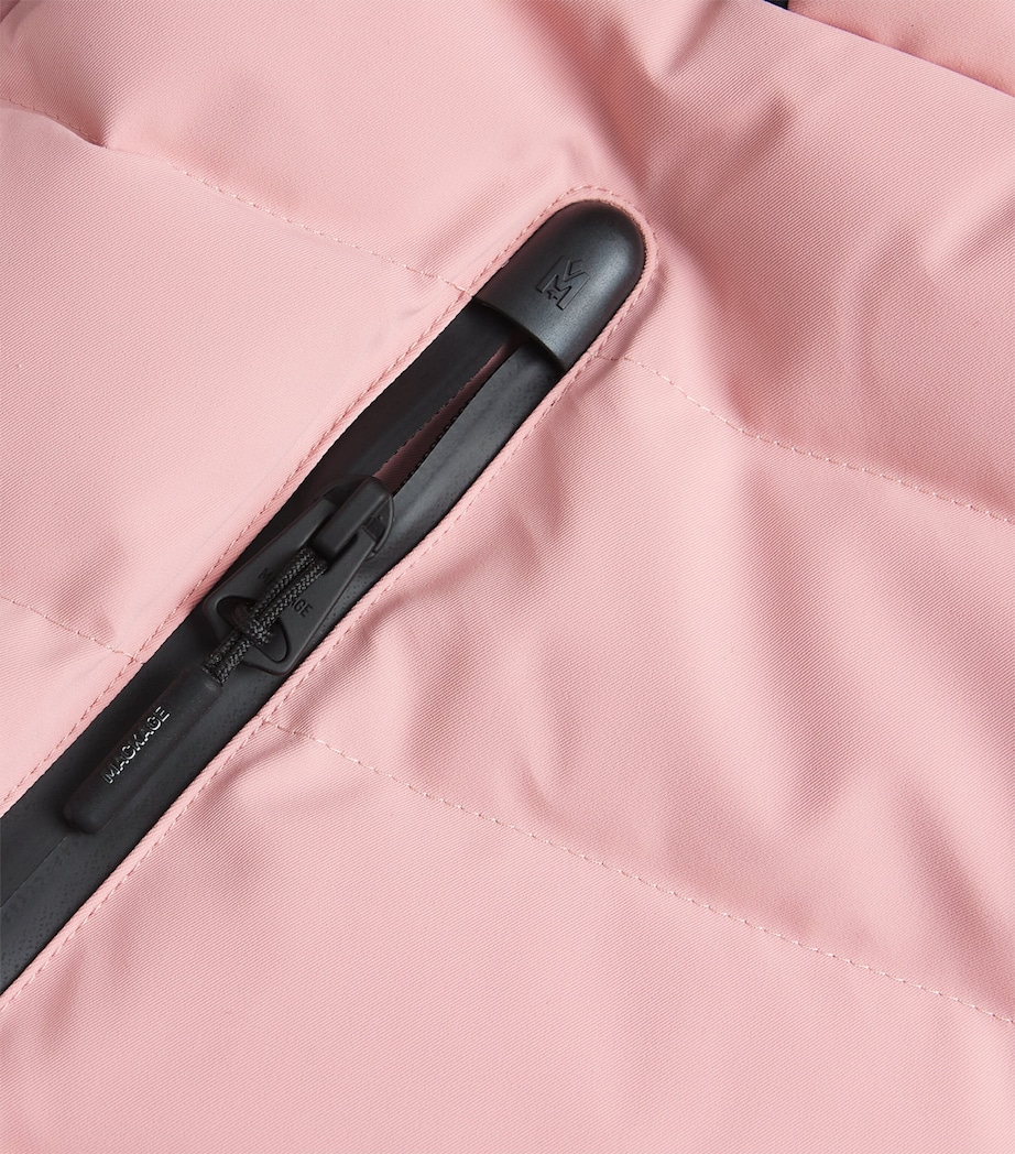 Down Fox Fur-Trim Elita-ZR Ski Jacket BLUSH Image 5