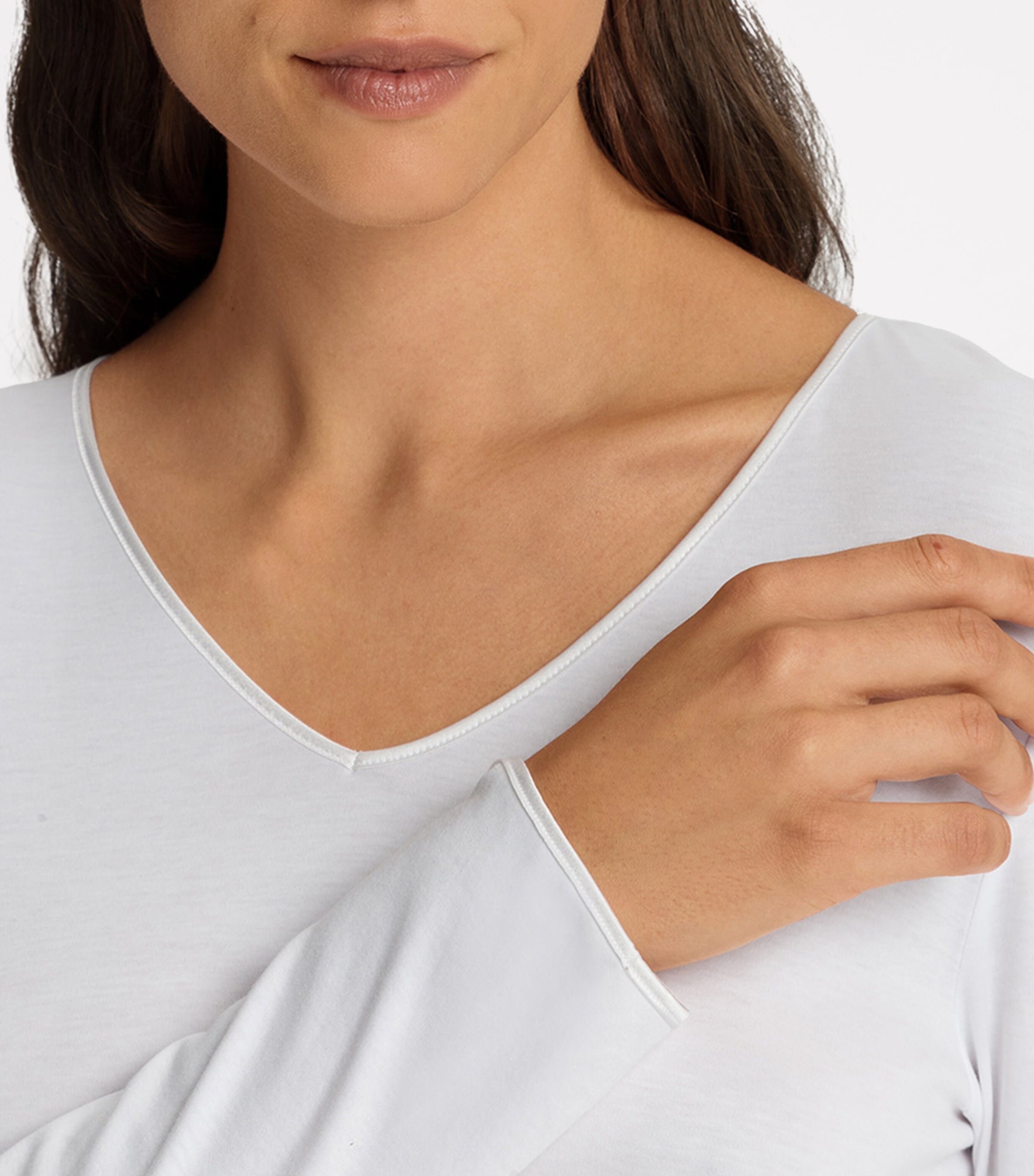 Cotton Silk Pyjama Set WHITE Image 5