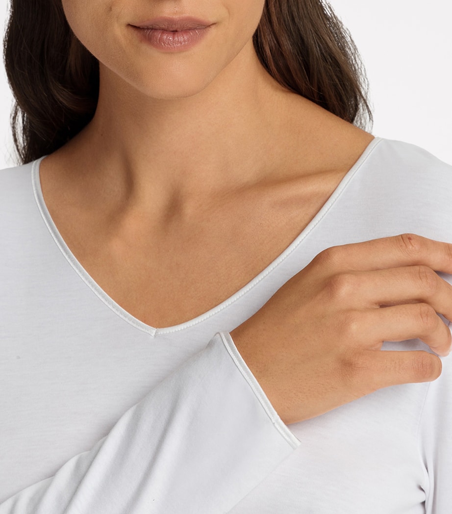 Cotton Silk Pyjama Set WHITE Image 5