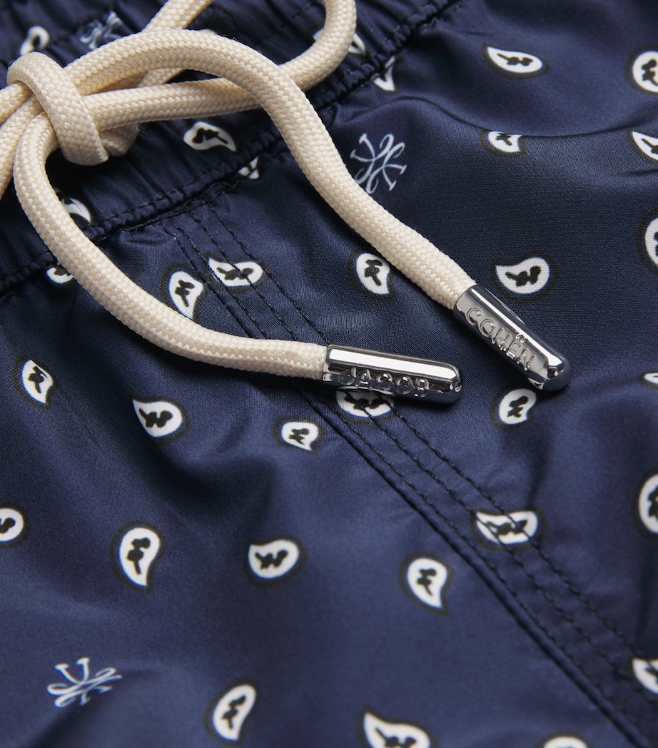 Jacob Cohën Mens Paisley Swim Shorts Blu Paisley Image 6