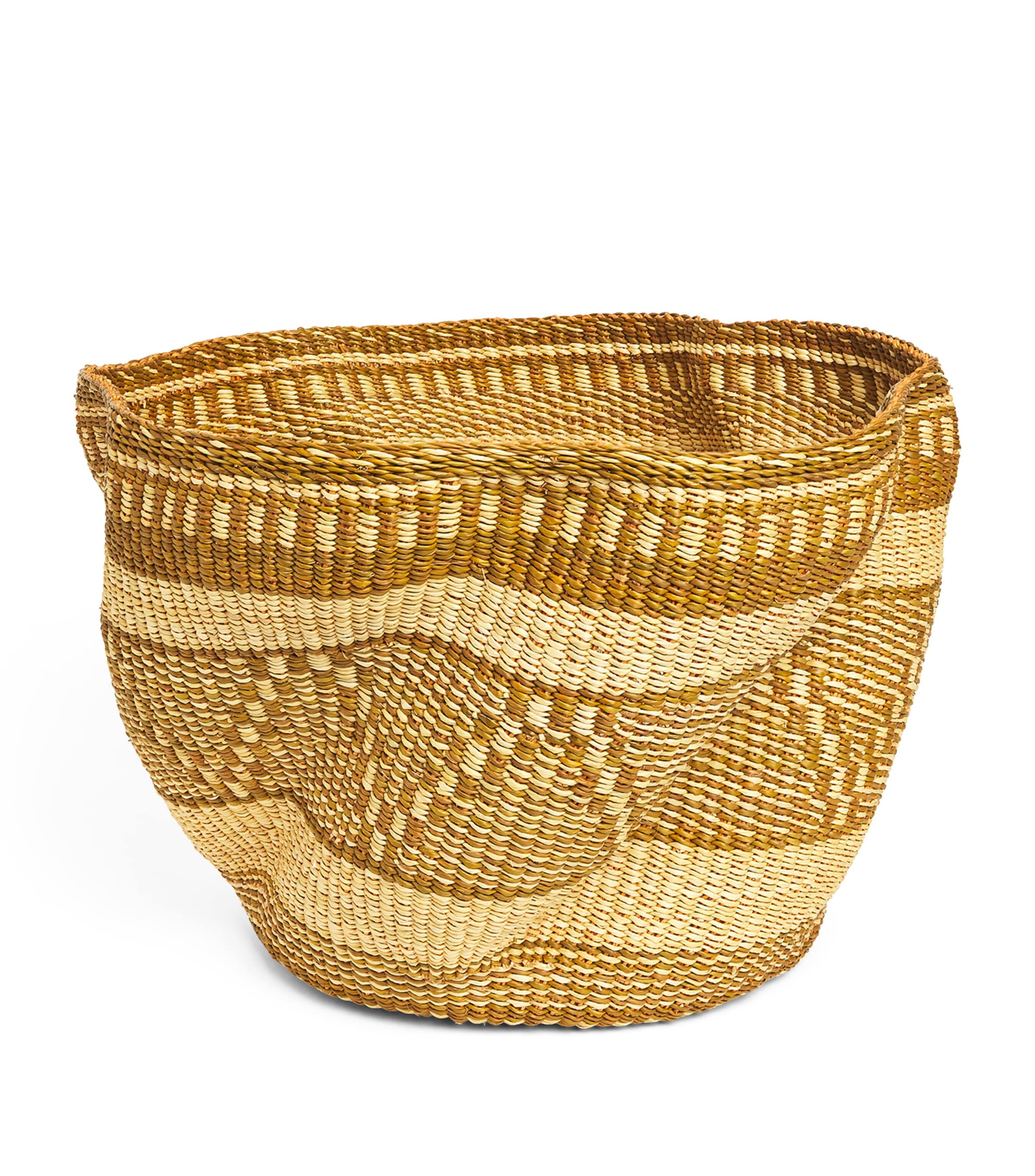 Mmaa Woven Wave Basket Brown/neutral Image 1