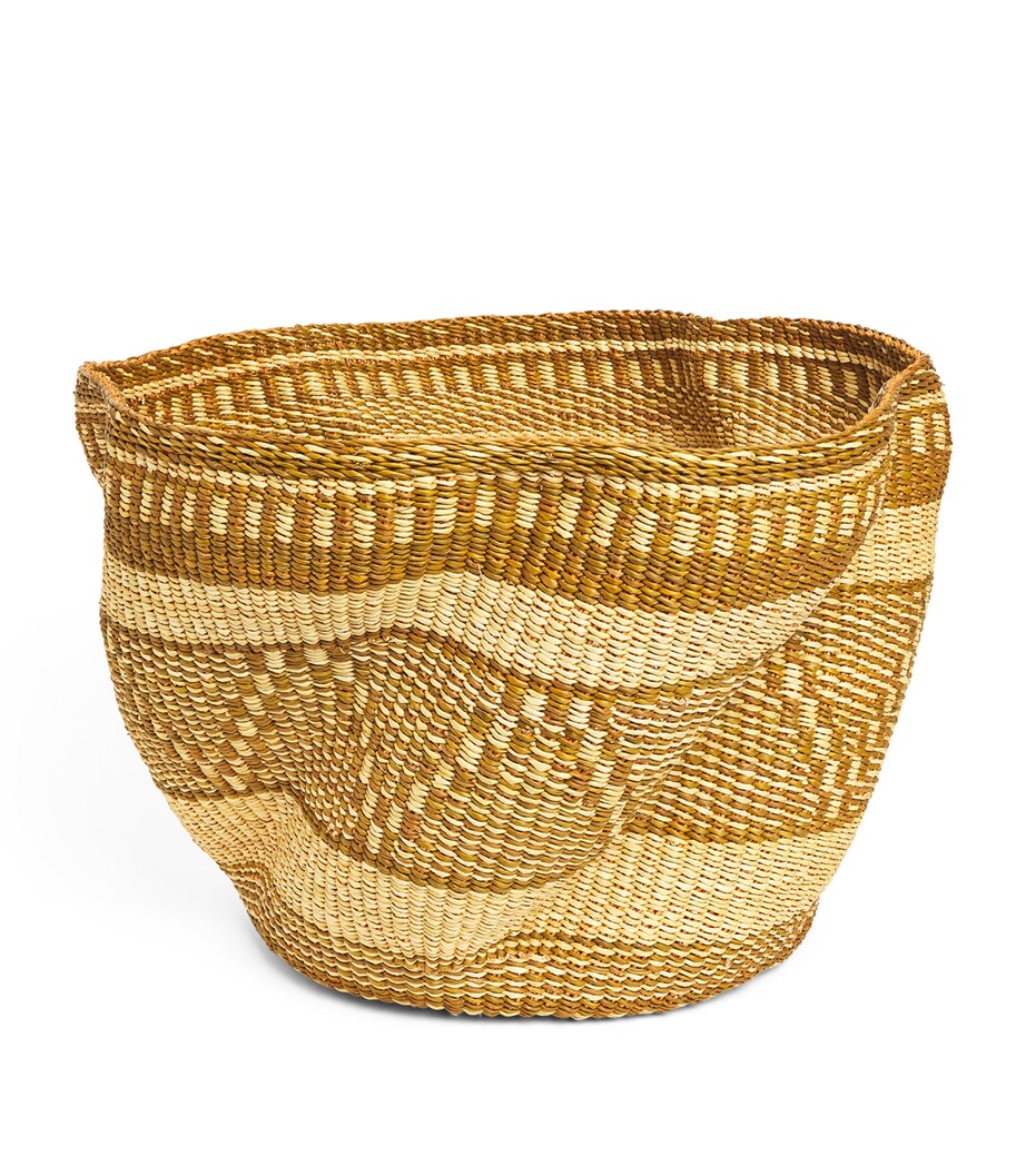 Mmaa Woven Wave Basket Brown/neutral Image 1