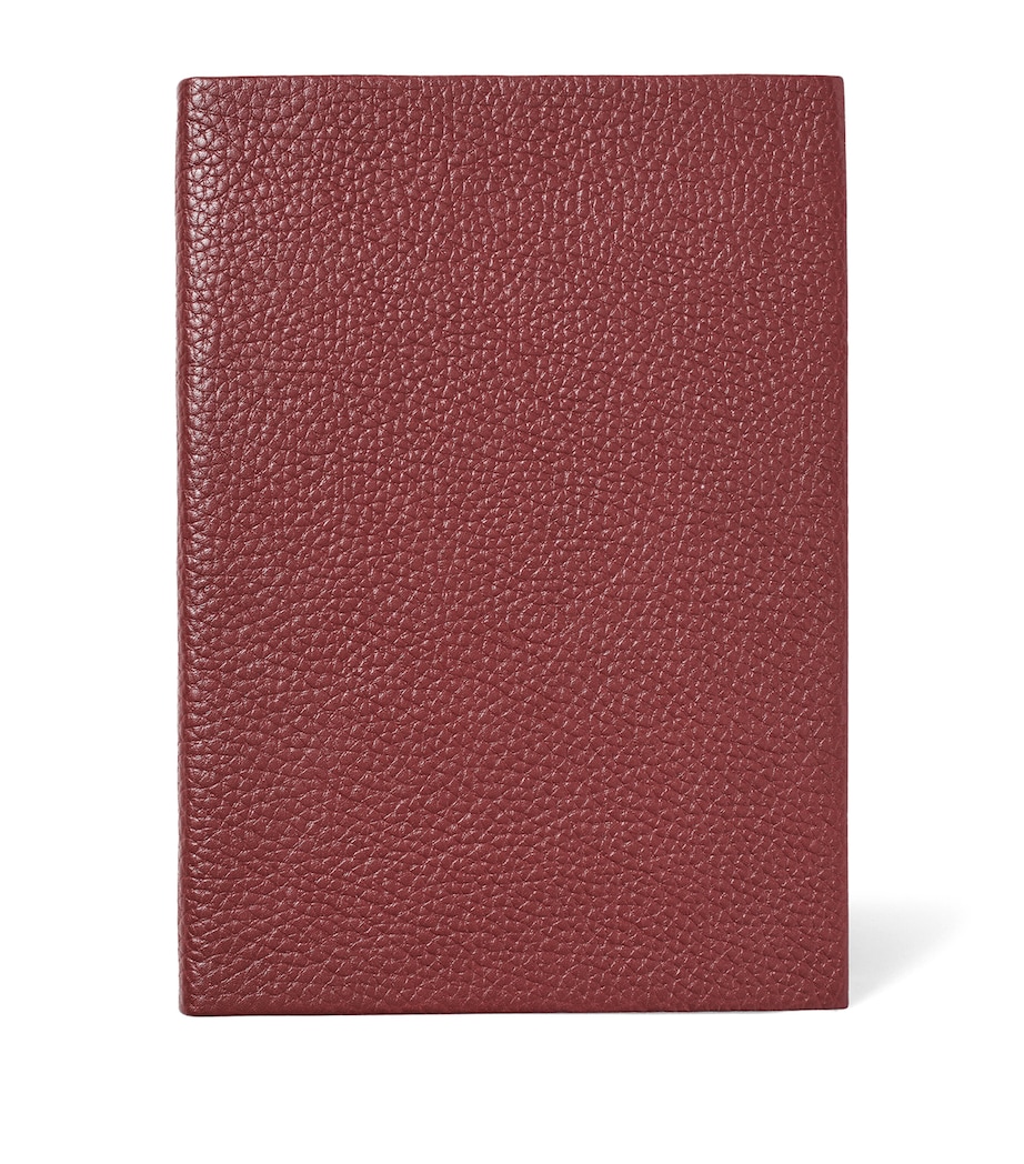 Leather Bound A5 Notebook MERLOT Image 2