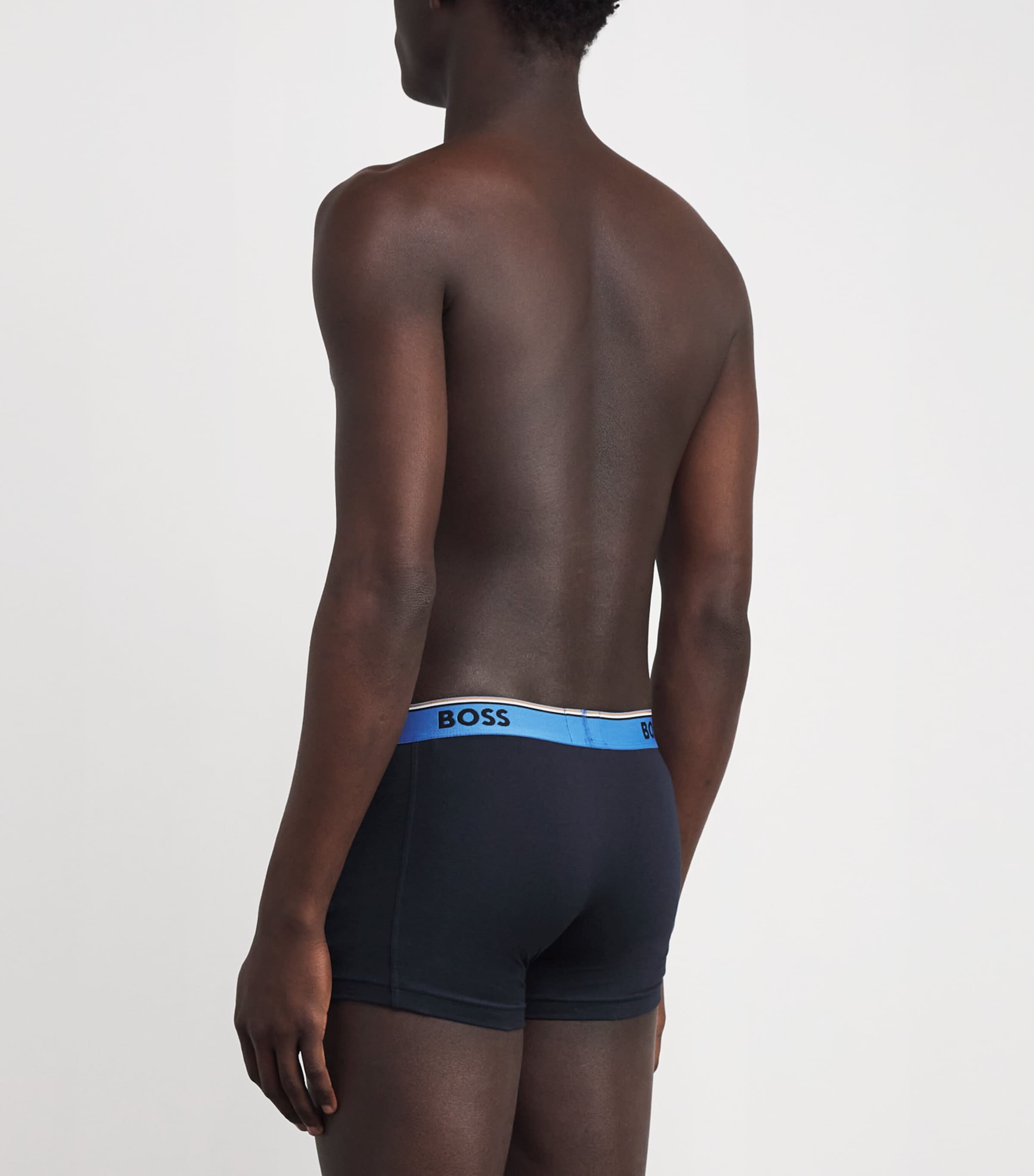 Stretch-Cotton Power Trunks (Pack of 3) BLACK004 Image 3